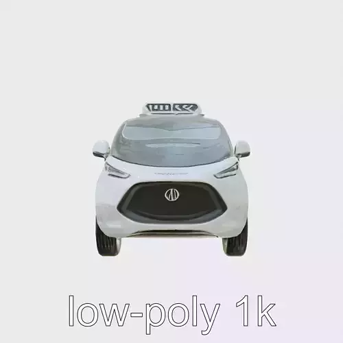 Futuristic Flying Taxi Concept Car 3D Model Low-poly 3D model