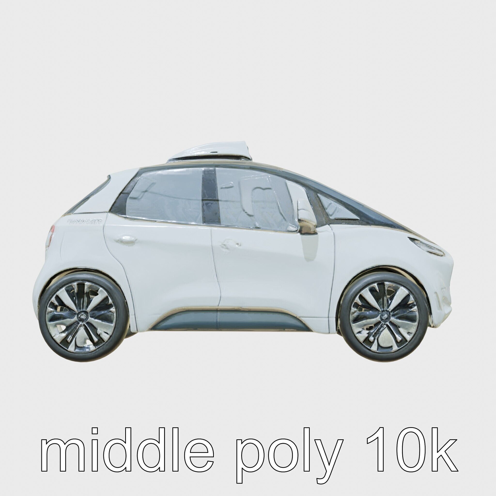 Futuristic Flying Taxi Concept Car 3D Model Low-poly 3D model_28
