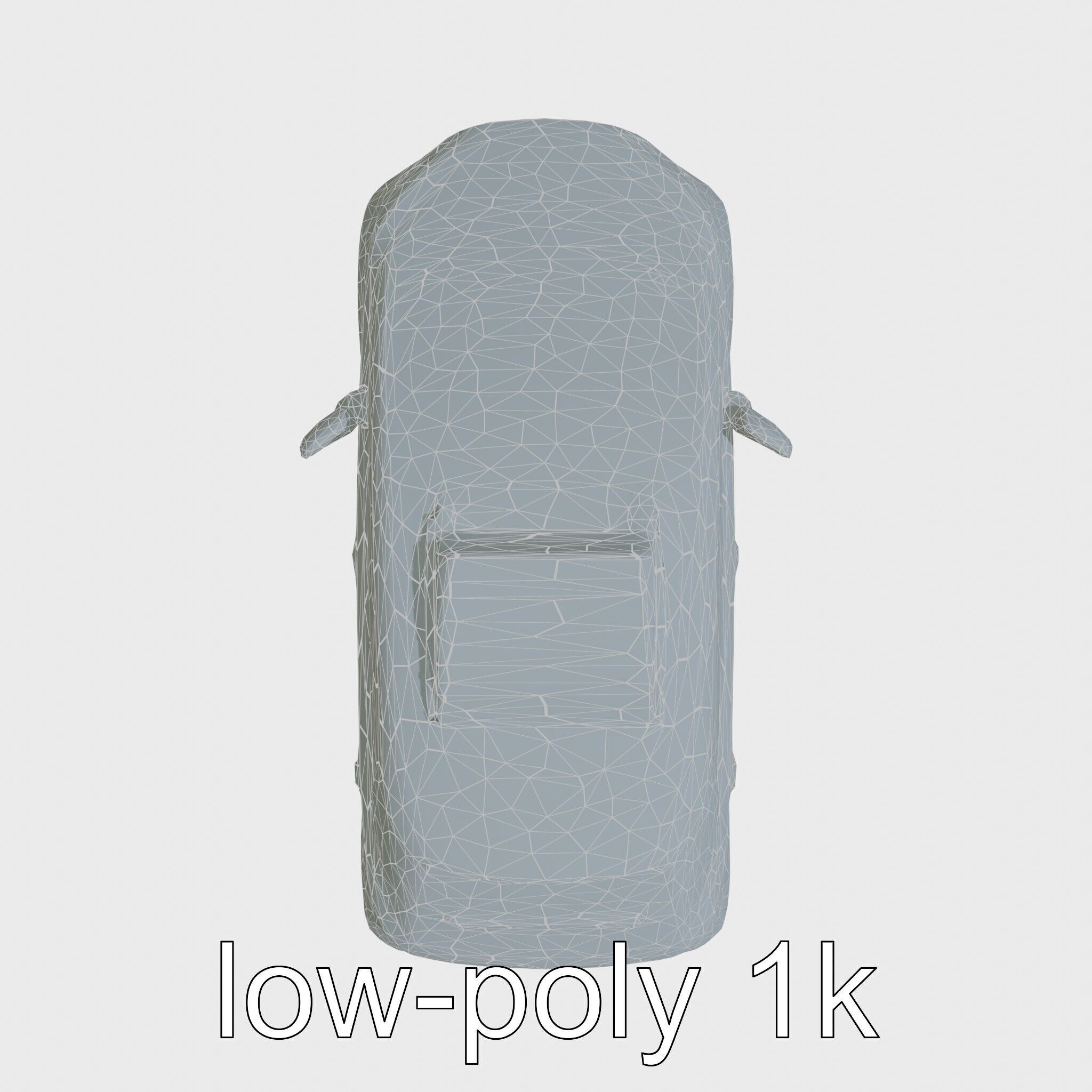 Futuristic Flying Taxi Concept Car 3D Model Low-poly 3D model_11