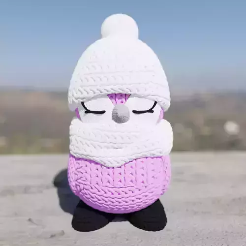 knitted penguine