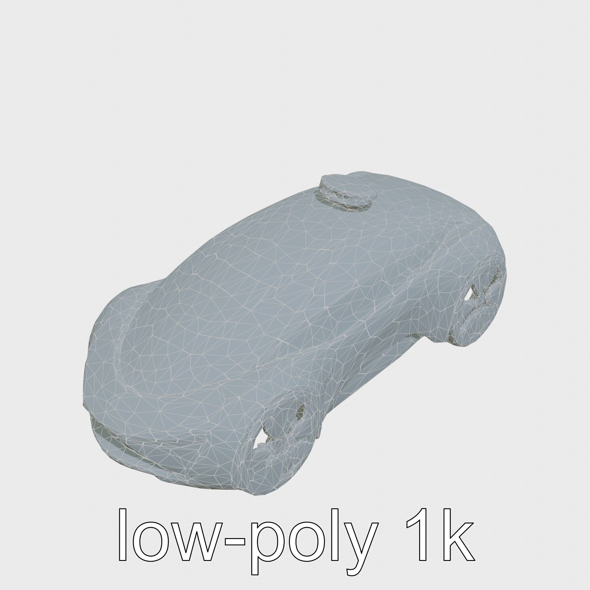 Futuristic Flying Taxi Concept Car 3D Model Low-poly 3D model_10