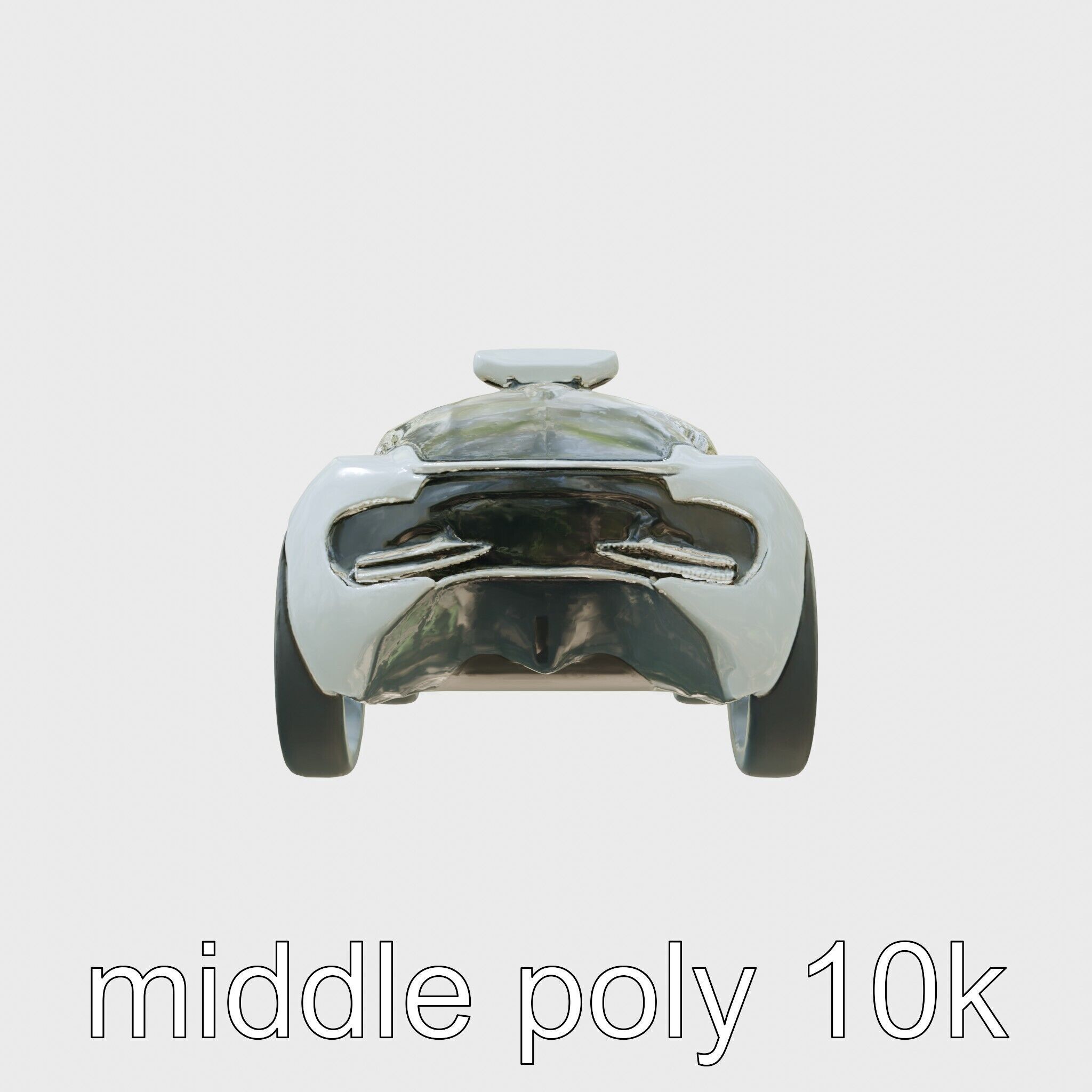 Futuristic Flying Taxi Concept Car 3D Model Low-poly 3D model_2