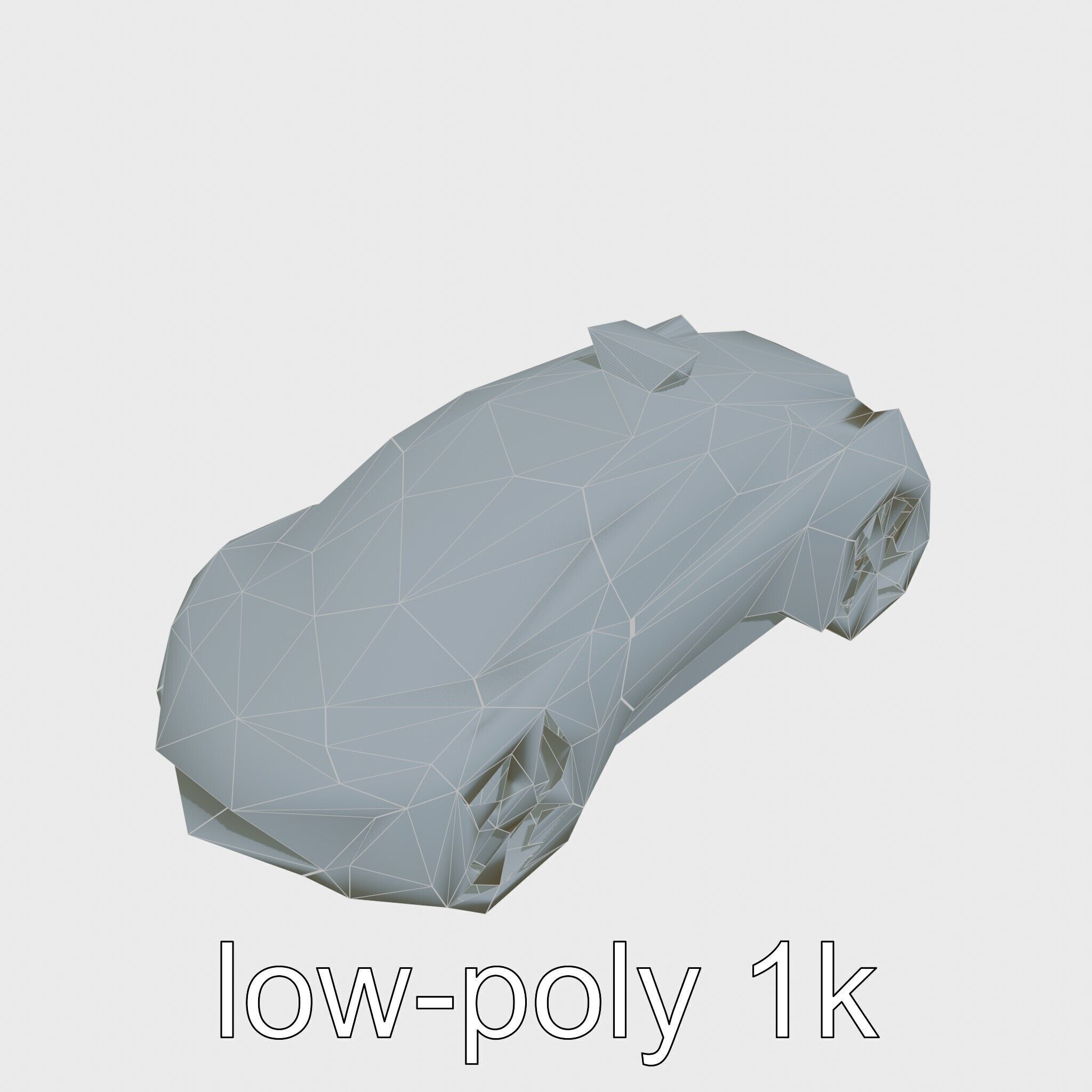 Futuristic Flying Taxi Concept Car 3D Model Low-poly 3D model_12