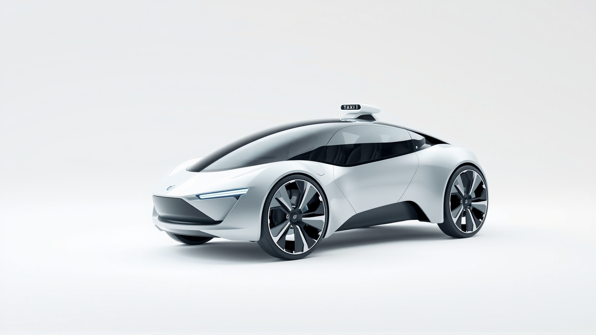 Futuristic Flying Taxi Concept Car 3D Model Low-poly 3D model_3