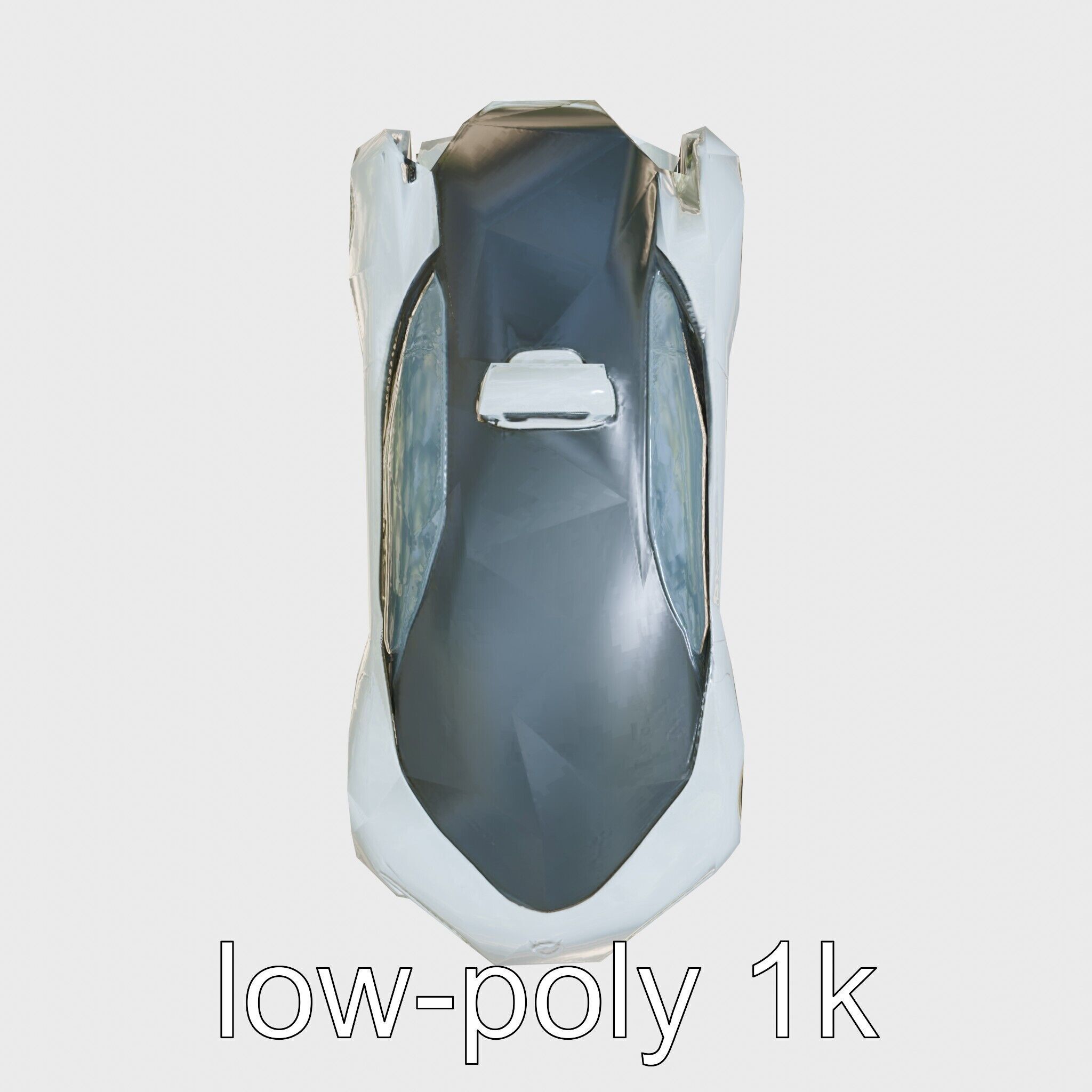 Futuristic Flying Taxi Concept Car 3D Model Low-poly 3D model_14