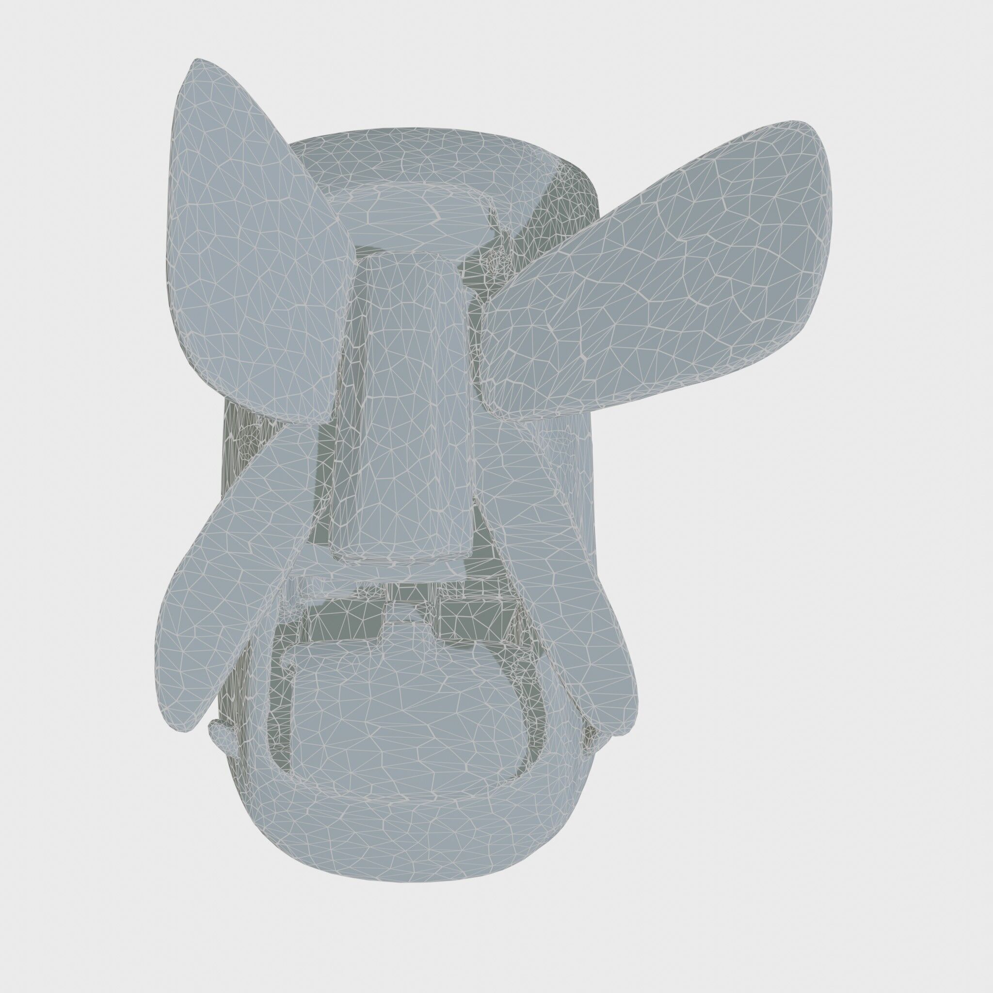 Futuristic Flying Taxi Concept Car Low-poly 3D model_21