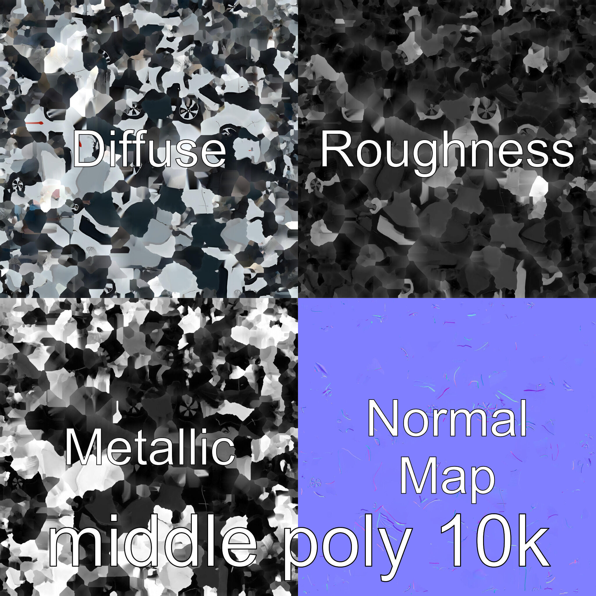 Futuristic Flying Taxi Concept Car Low-poly 3D model_30