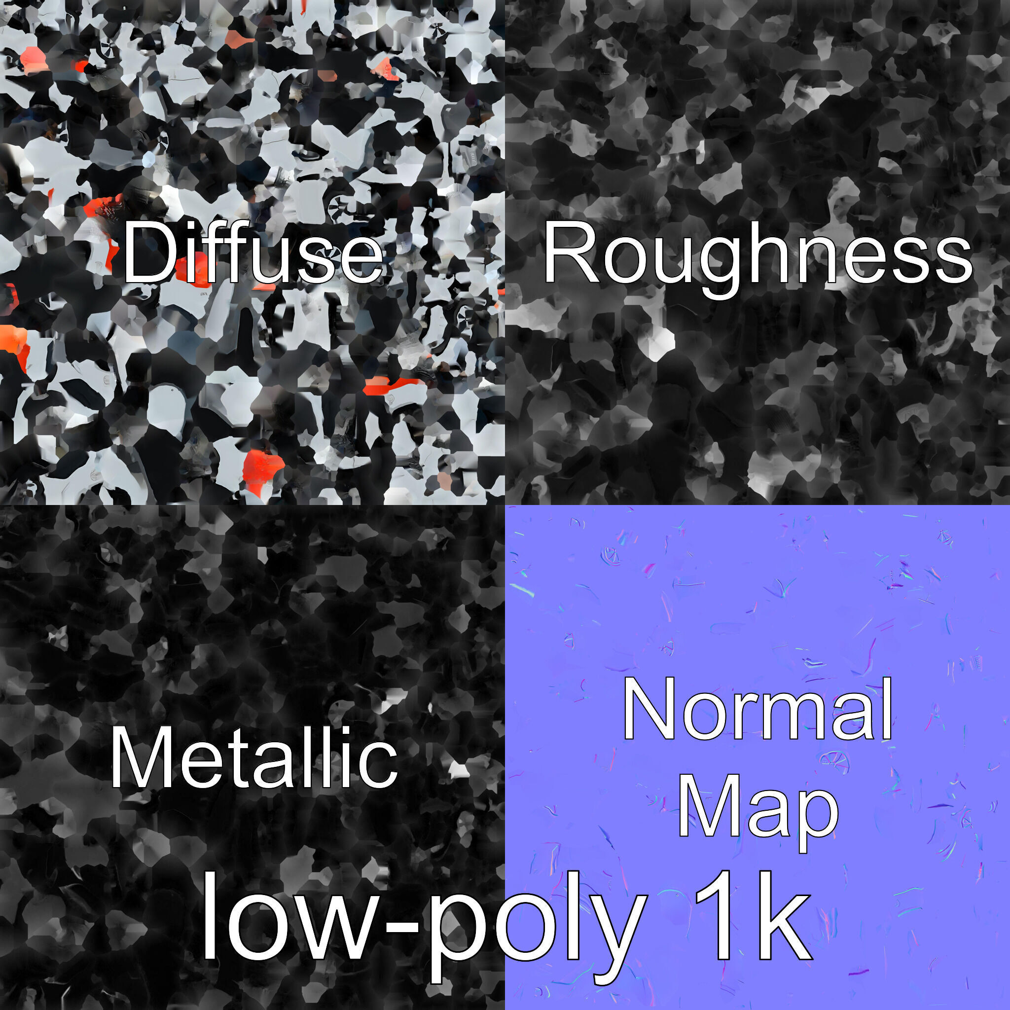 Futuristic Flying Taxi Concept Car Low-poly 3D model_22