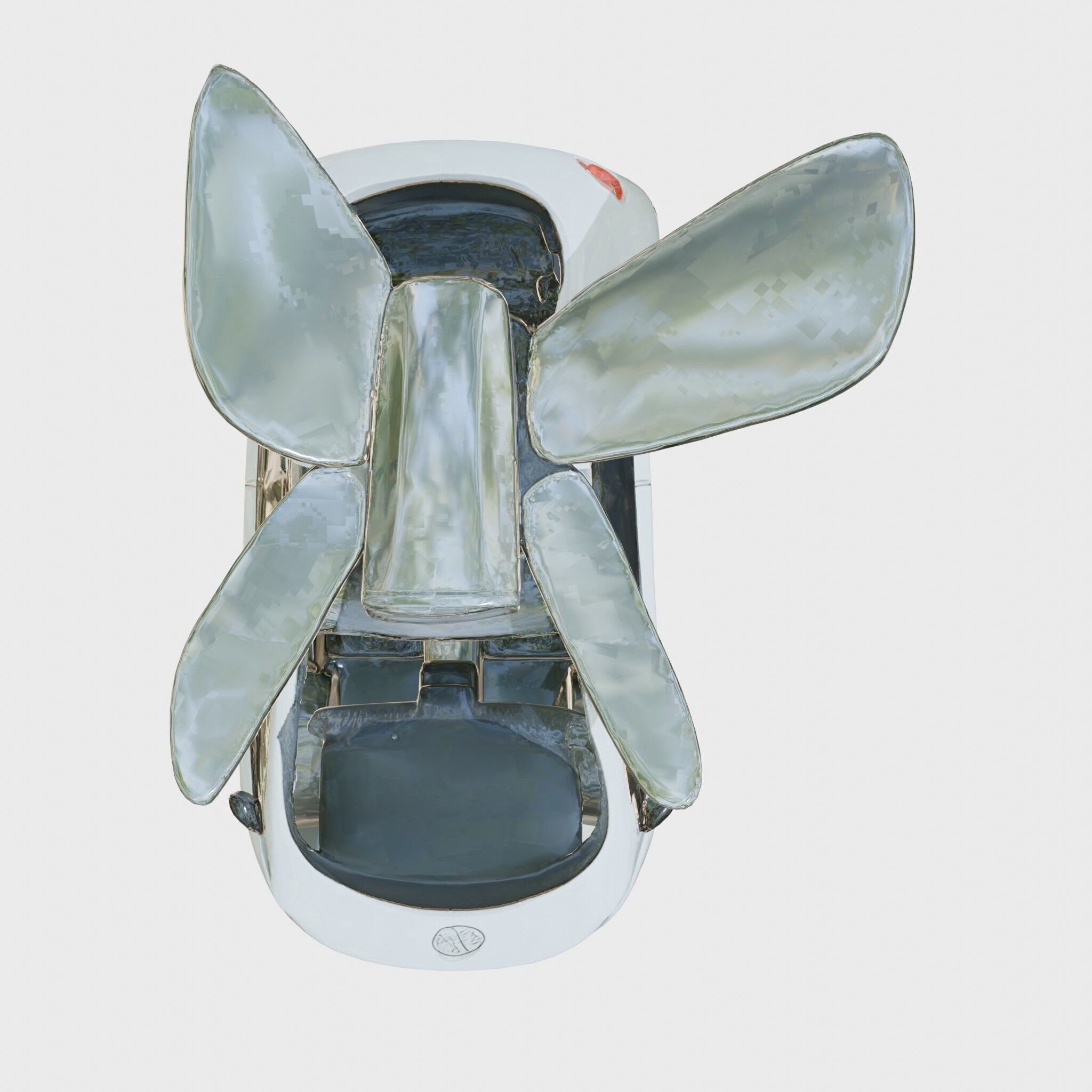 Futuristic Flying Taxi Concept Car Low-poly 3D model_26