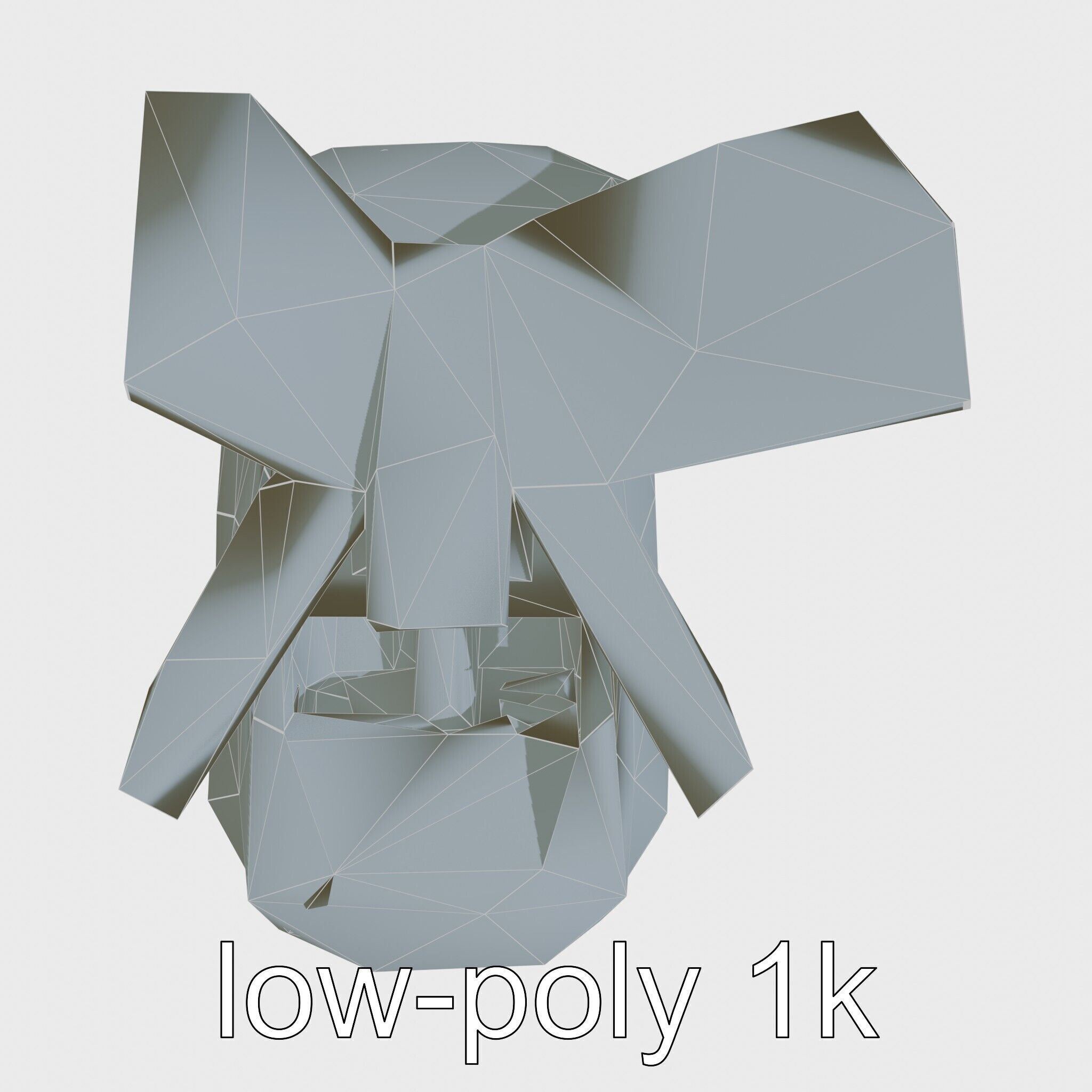 Futuristic Flying Taxi Concept Car Low-poly 3D model_27