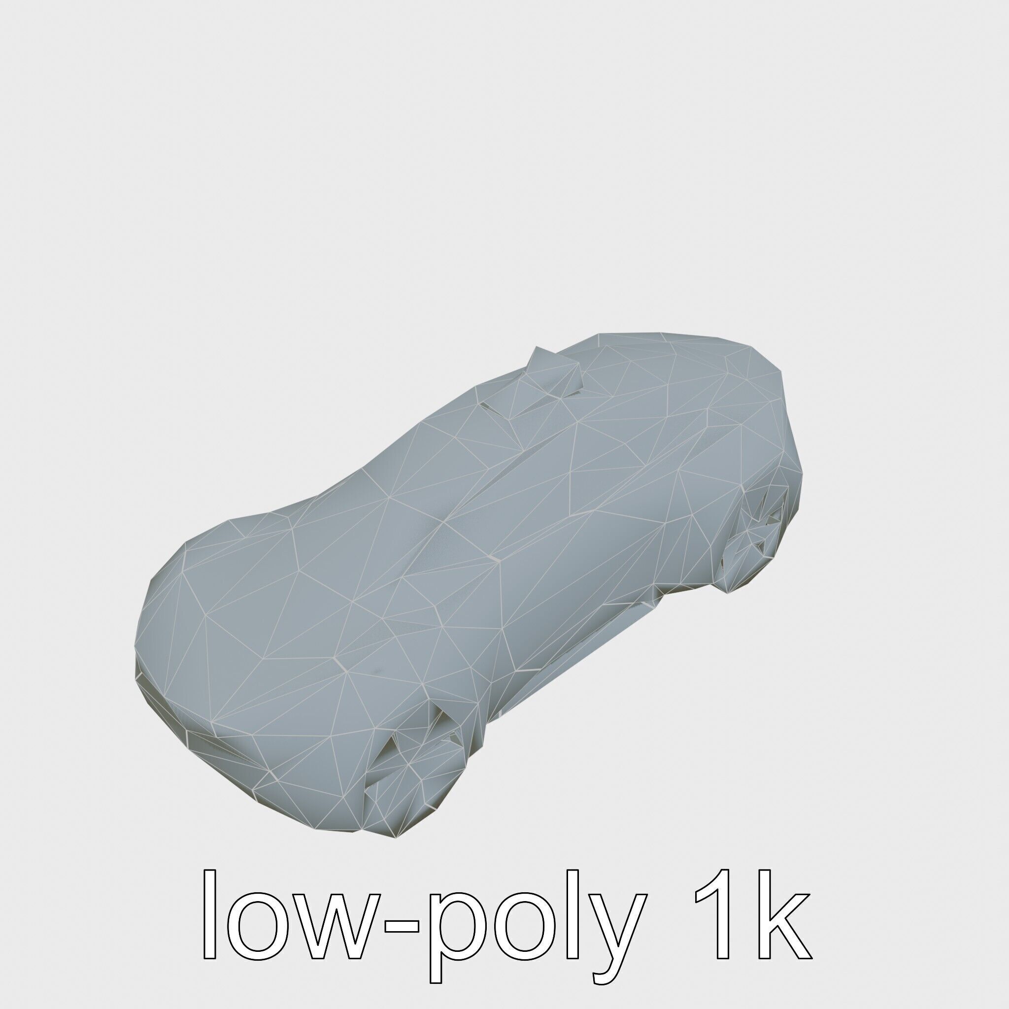 Futuristic Flying Taxi Concept Car Model Low-poly 3D model_12