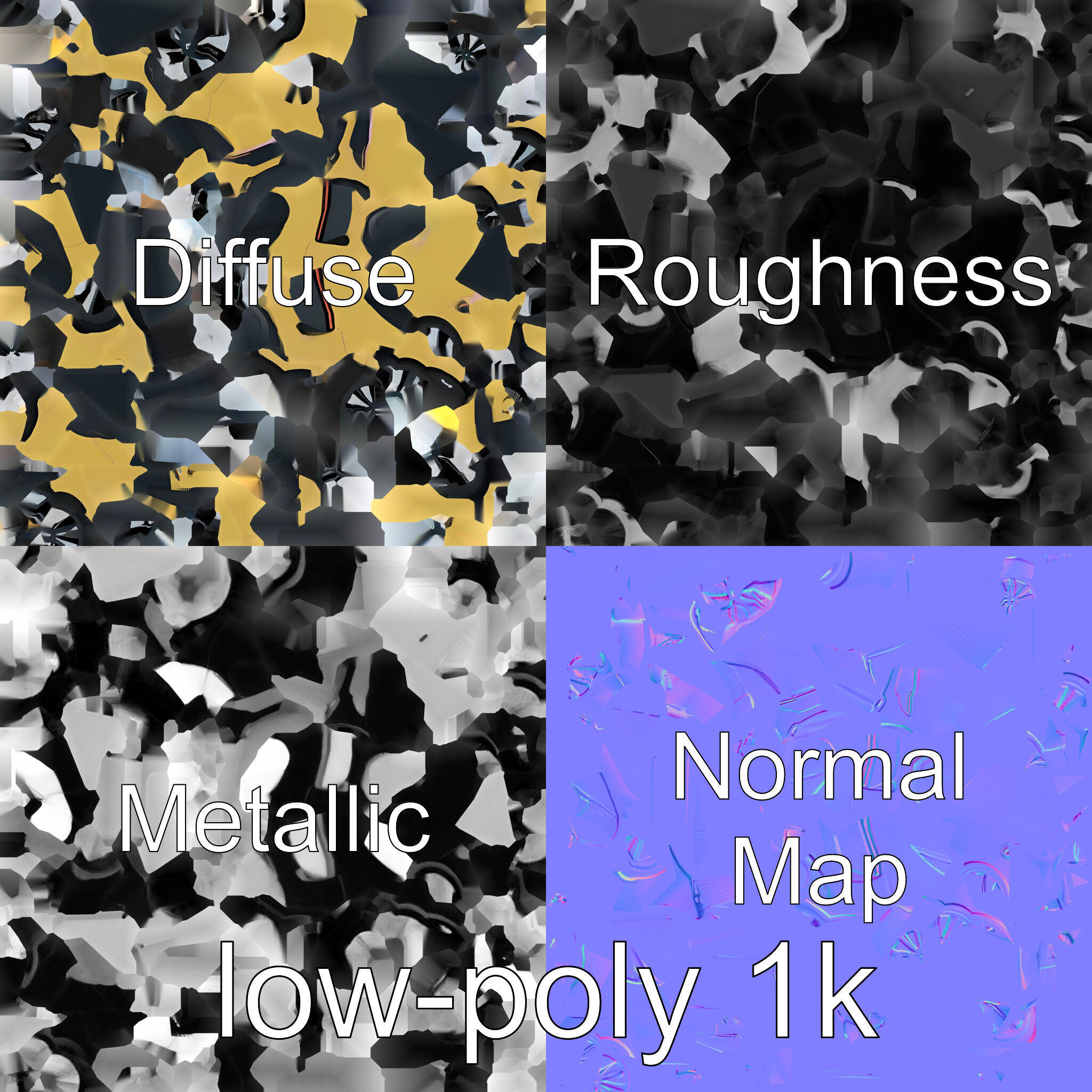 Futuristic Flying Taxi Concept Car Model Low-poly 3D model_1