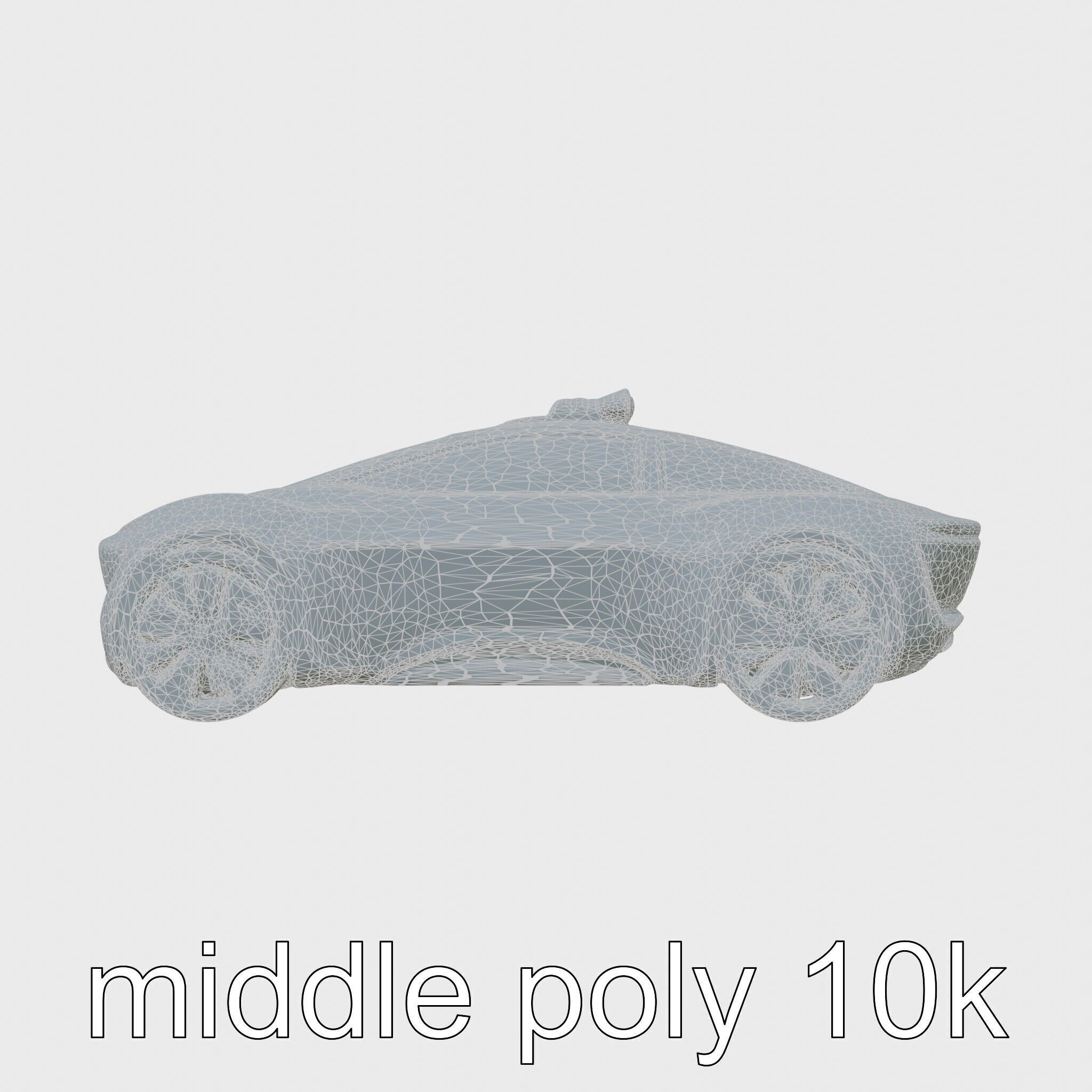 Futuristic Flying Taxi Concept Car Model Low-poly 3D model_5