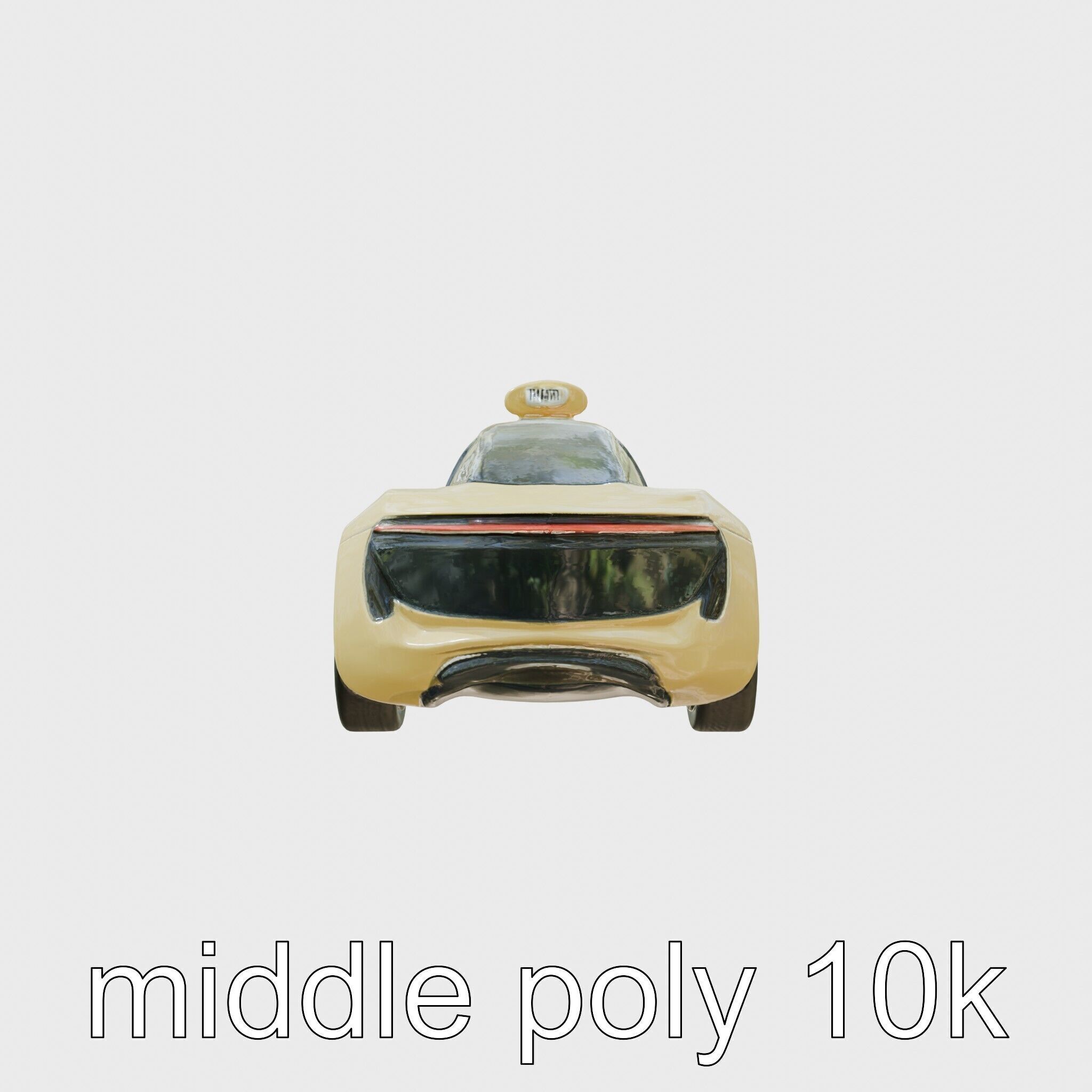 Futuristic Flying Taxi Concept Car Model Low-poly 3D model_14