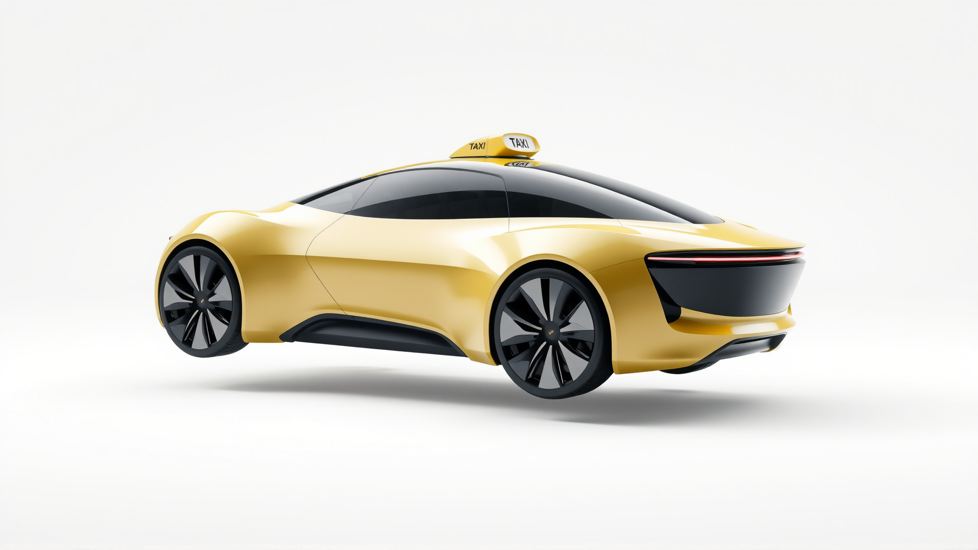 Futuristic Flying Taxi Concept Car Model Low-poly 3D model_3