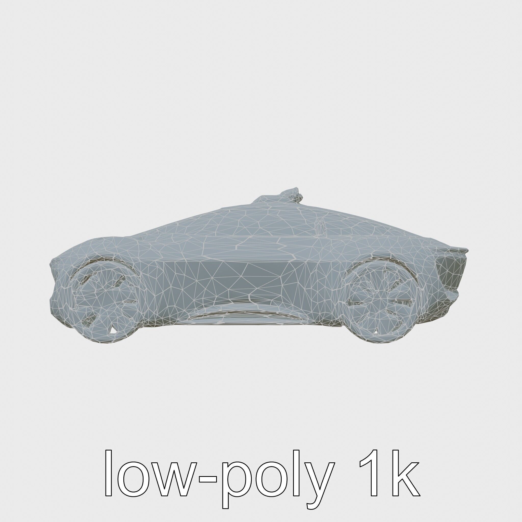 Futuristic Flying Taxi Concept Car Model Low-poly 3D model_24