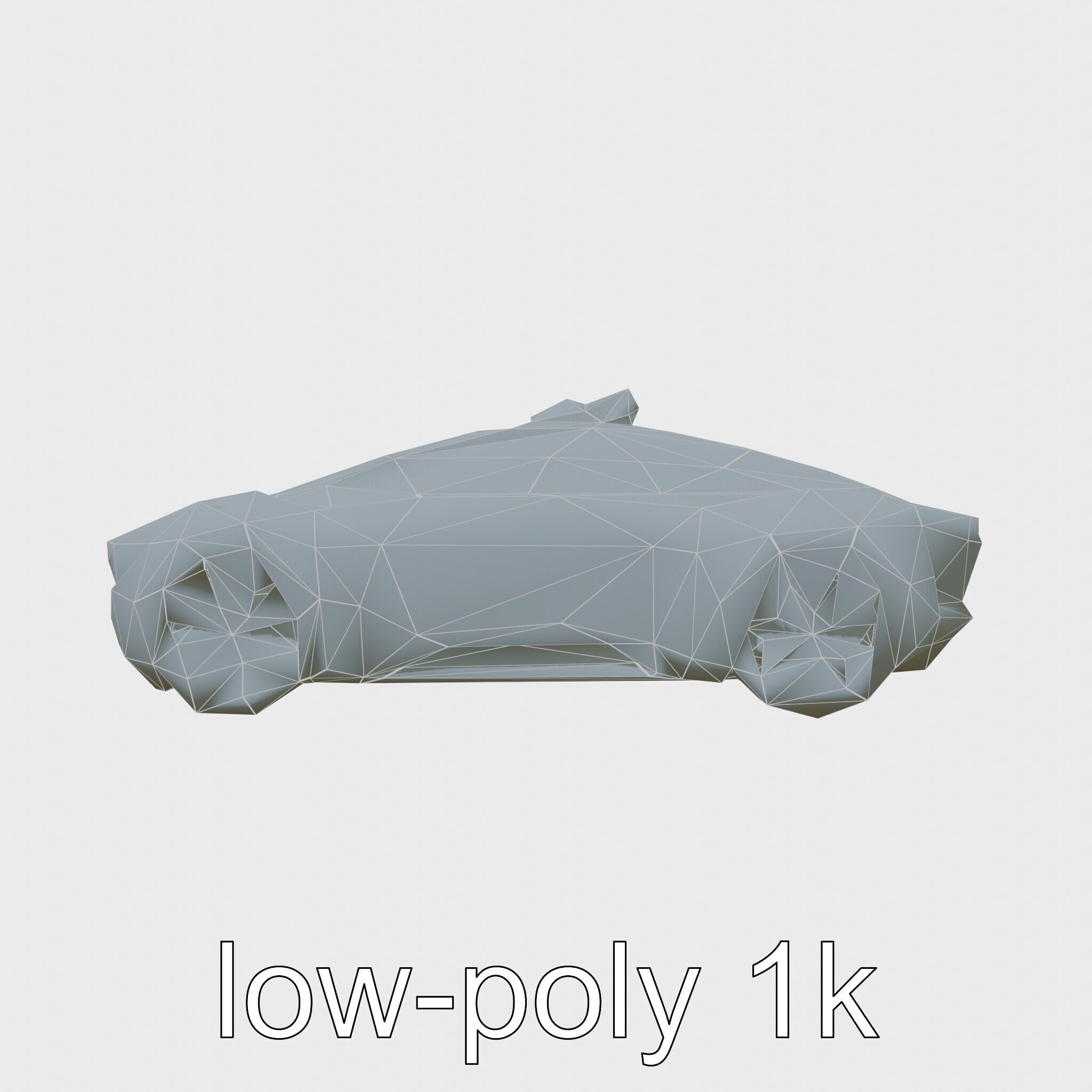 Futuristic Flying Taxi Concept Car Model Low-poly 3D model_25