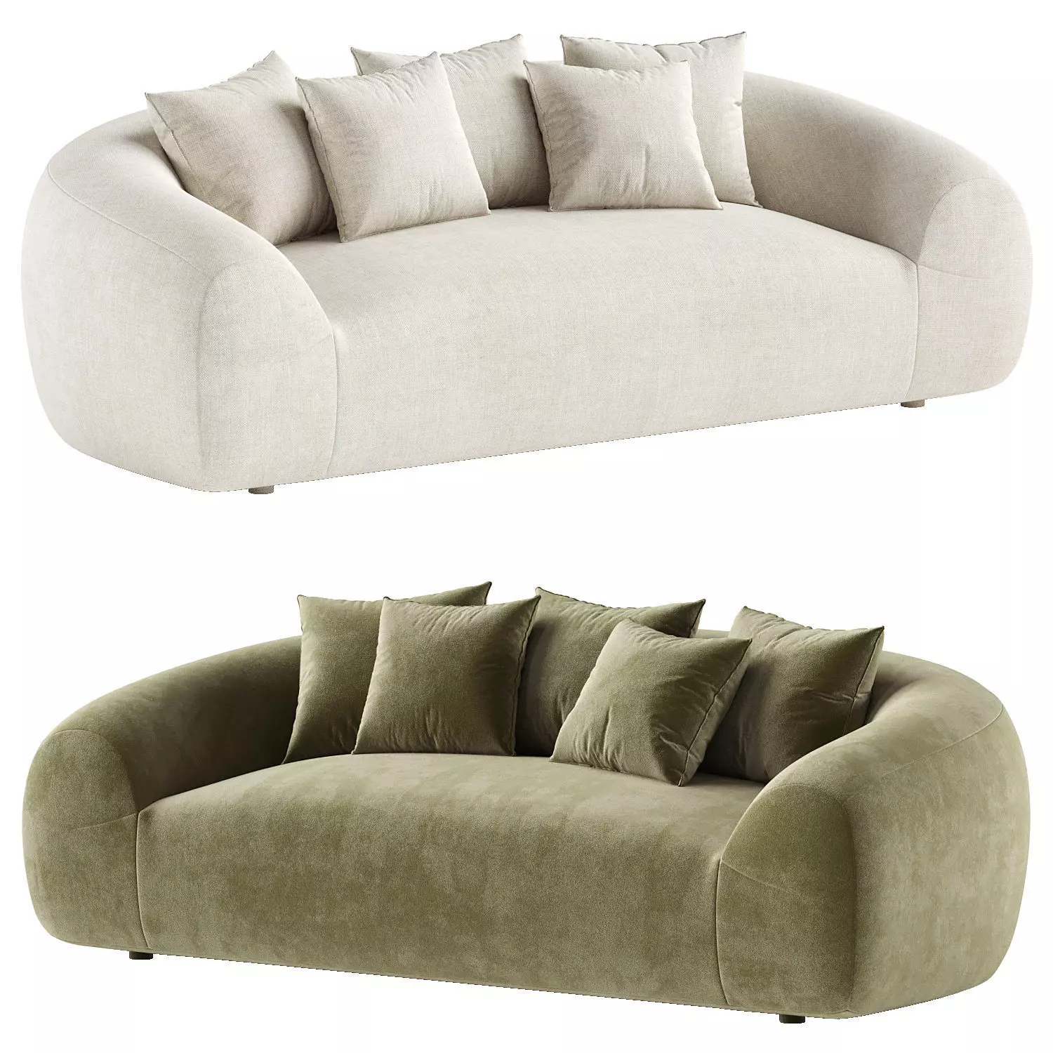 Felix Loop 3 Seater Sofa 3D model_0