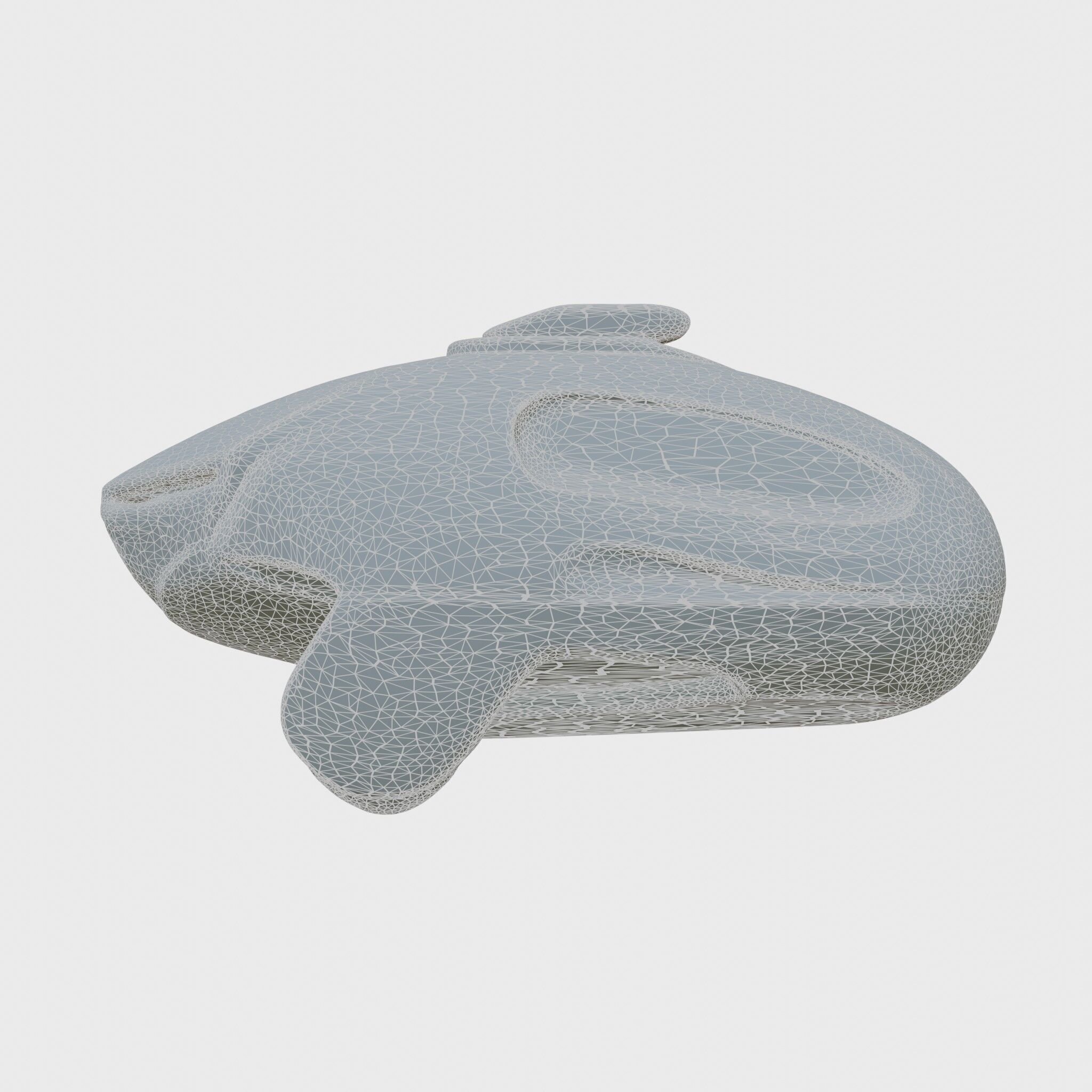 Futuristic Flying Car Taxi Concept Model Low-poly 3D model_5