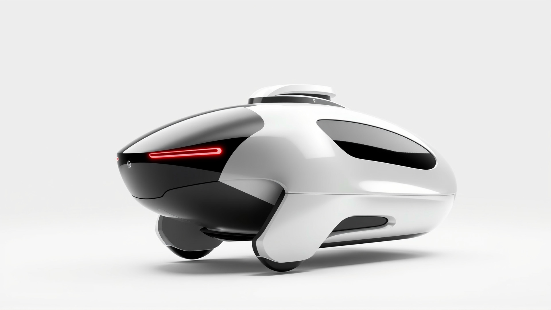 Futuristic Flying Car Taxi Concept Model Low-poly 3D model_3
