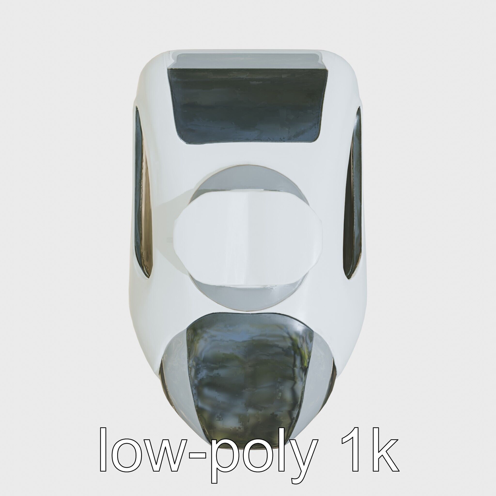 Futuristic Flying Car Taxi Concept Model Low-poly 3D model_22