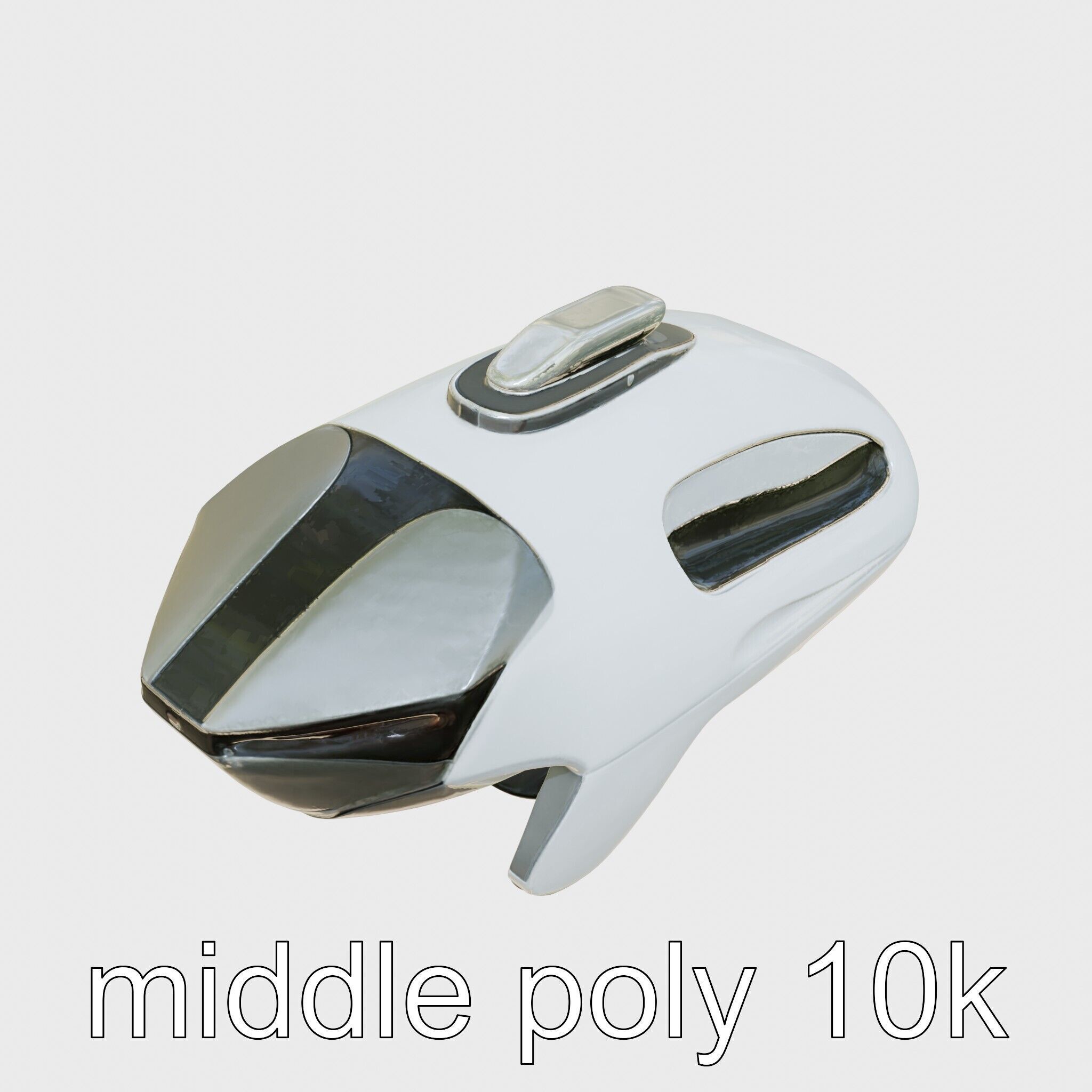 Futuristic Flying Car Taxi Concept Model Low-poly 3D model_21