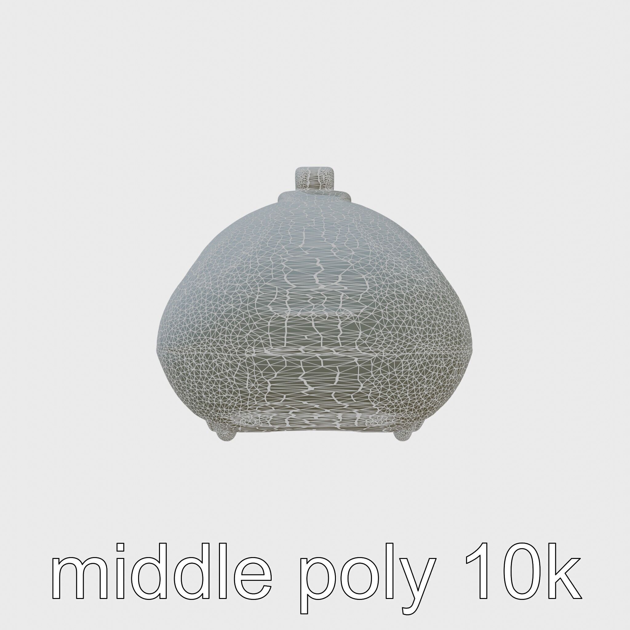 Futuristic Flying Car Taxi Concept Model Low-poly 3D model_20