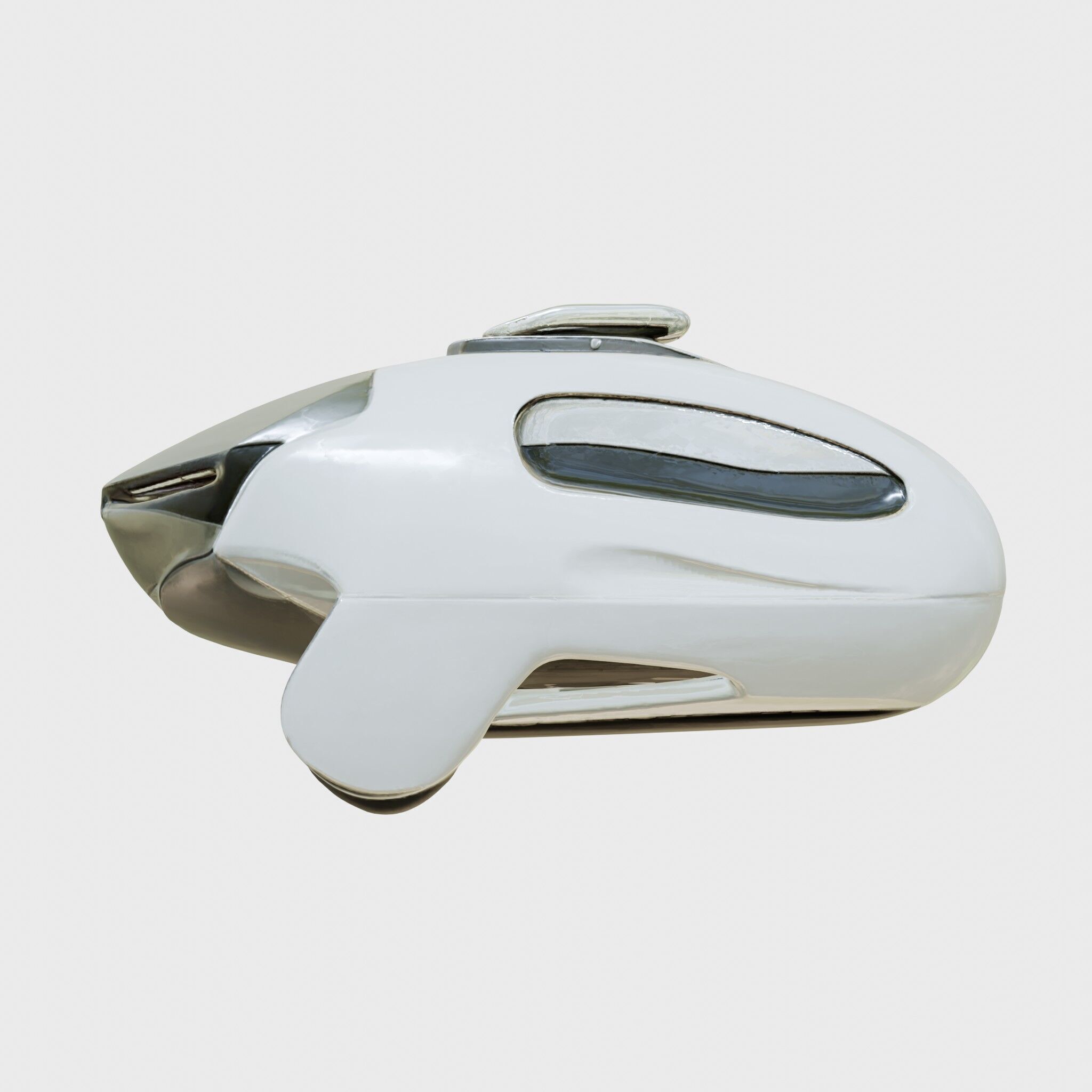 Futuristic Flying Car Taxi Concept Model Low-poly 3D model_2