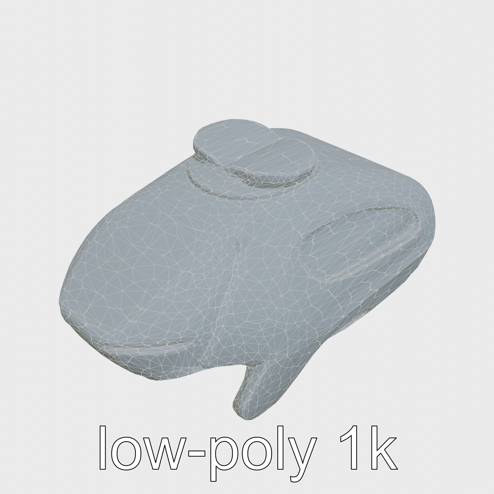 Futuristic Flying Car Taxi Concept Model Low-poly 3D model_14
