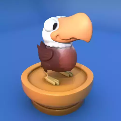 CARTOON EAGLE TOY STL