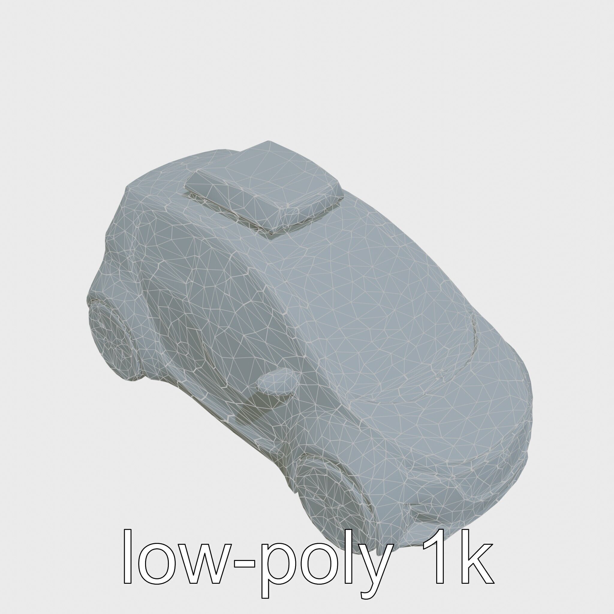 Futuristic Flying Concept Taxi Car Model Low-poly 3D model_28