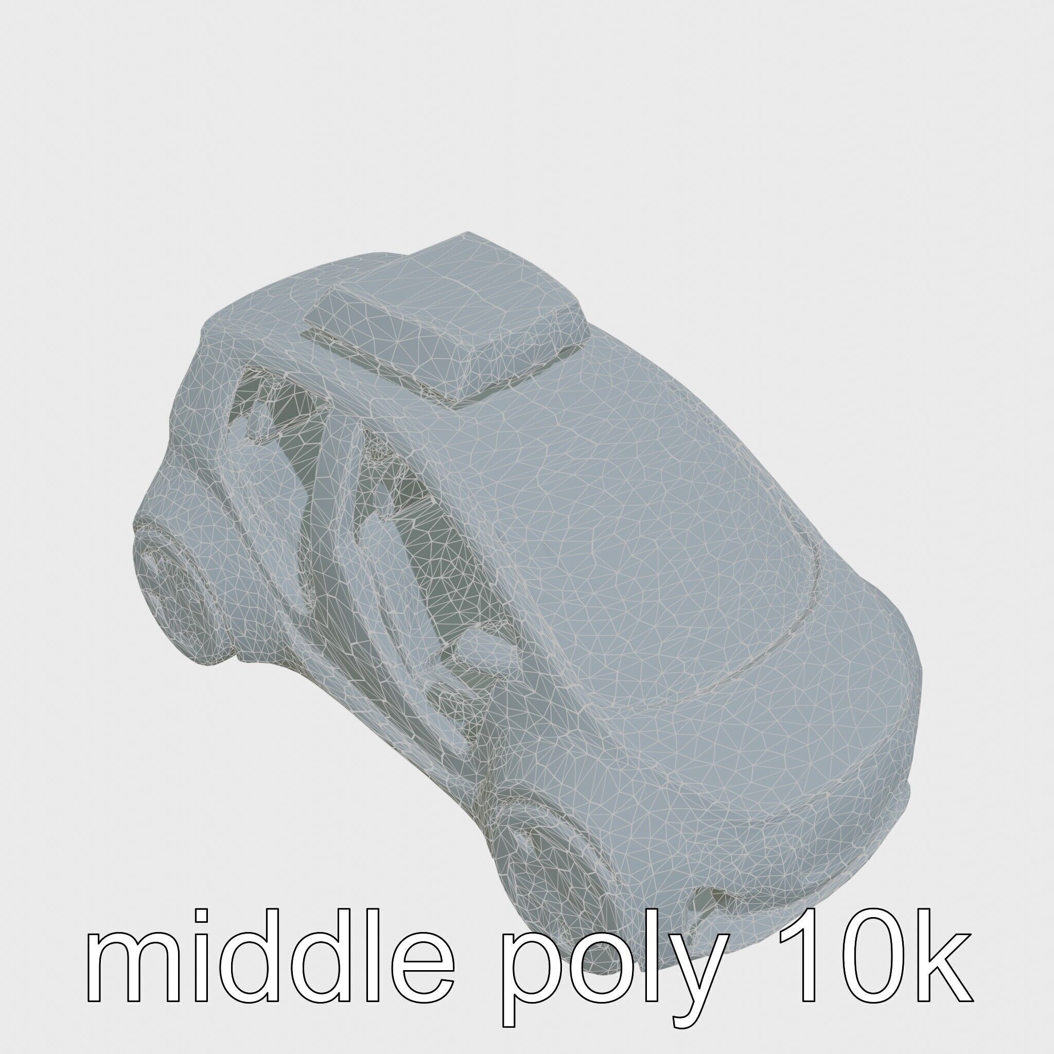 Futuristic Flying Concept Taxi Car Model Low-poly 3D model_27