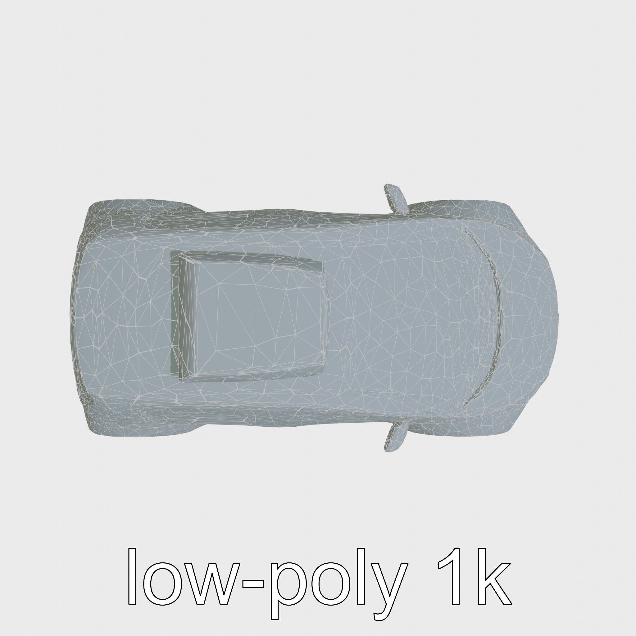 Futuristic Flying Concept Taxi Car Model Low-poly 3D model_6