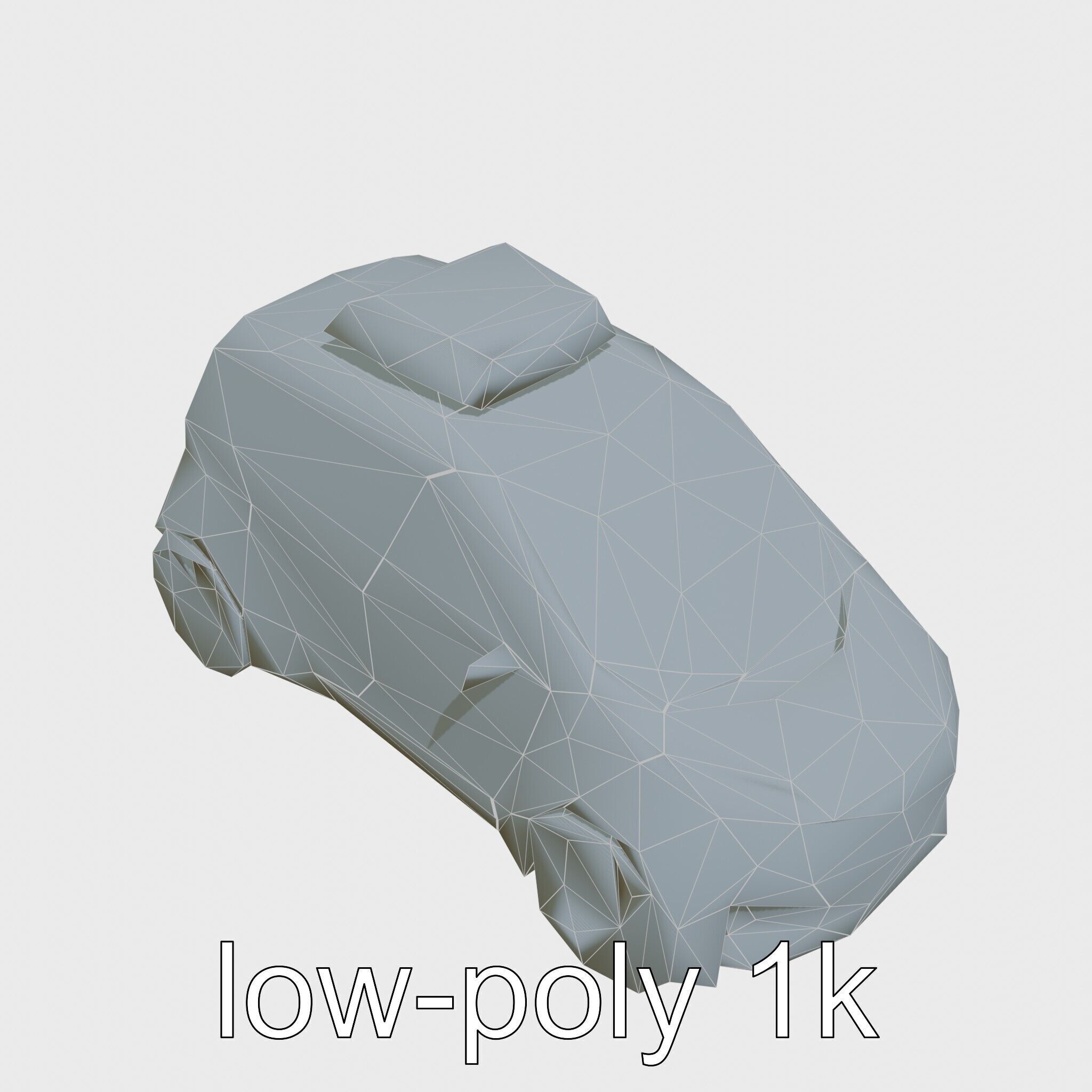 Futuristic Flying Concept Taxi Car Model Low-poly 3D model_24