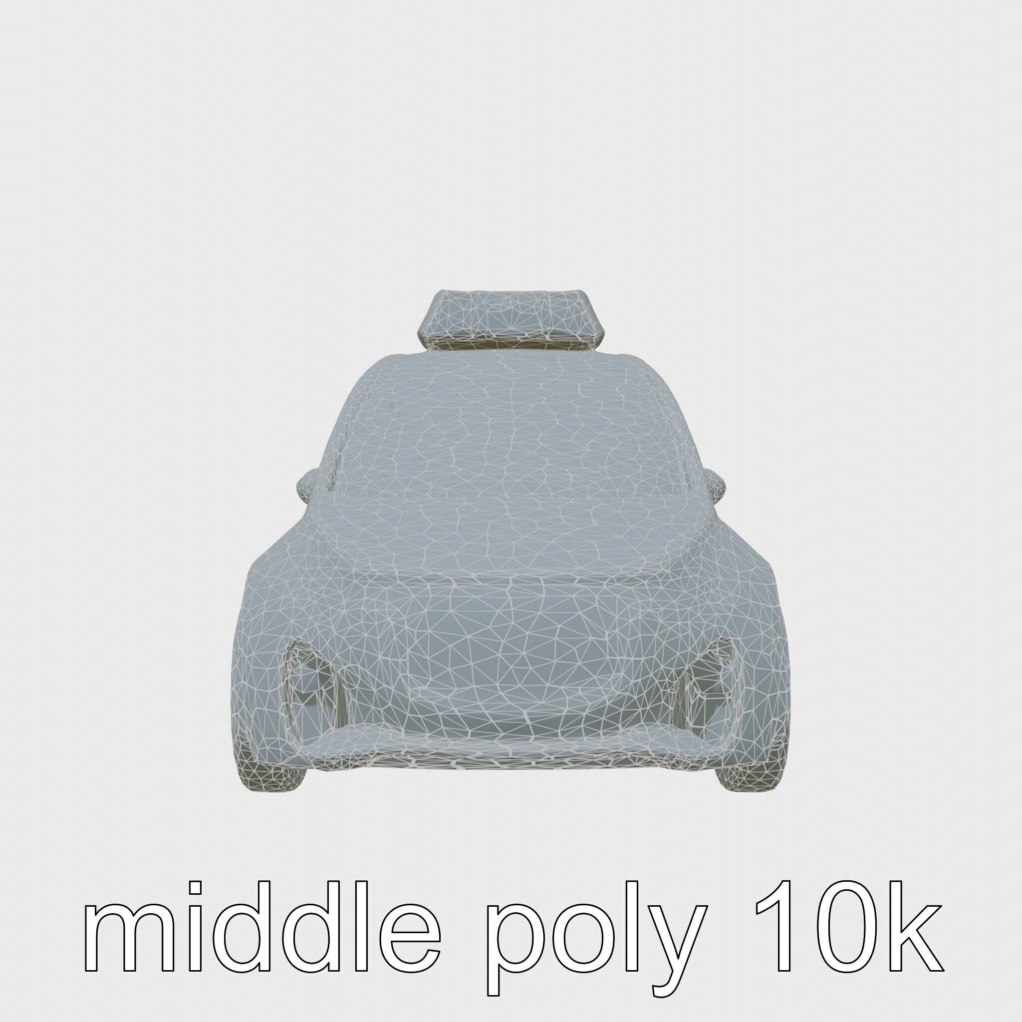 Futuristic Flying Concept Taxi Car Model Low-poly 3D model_21