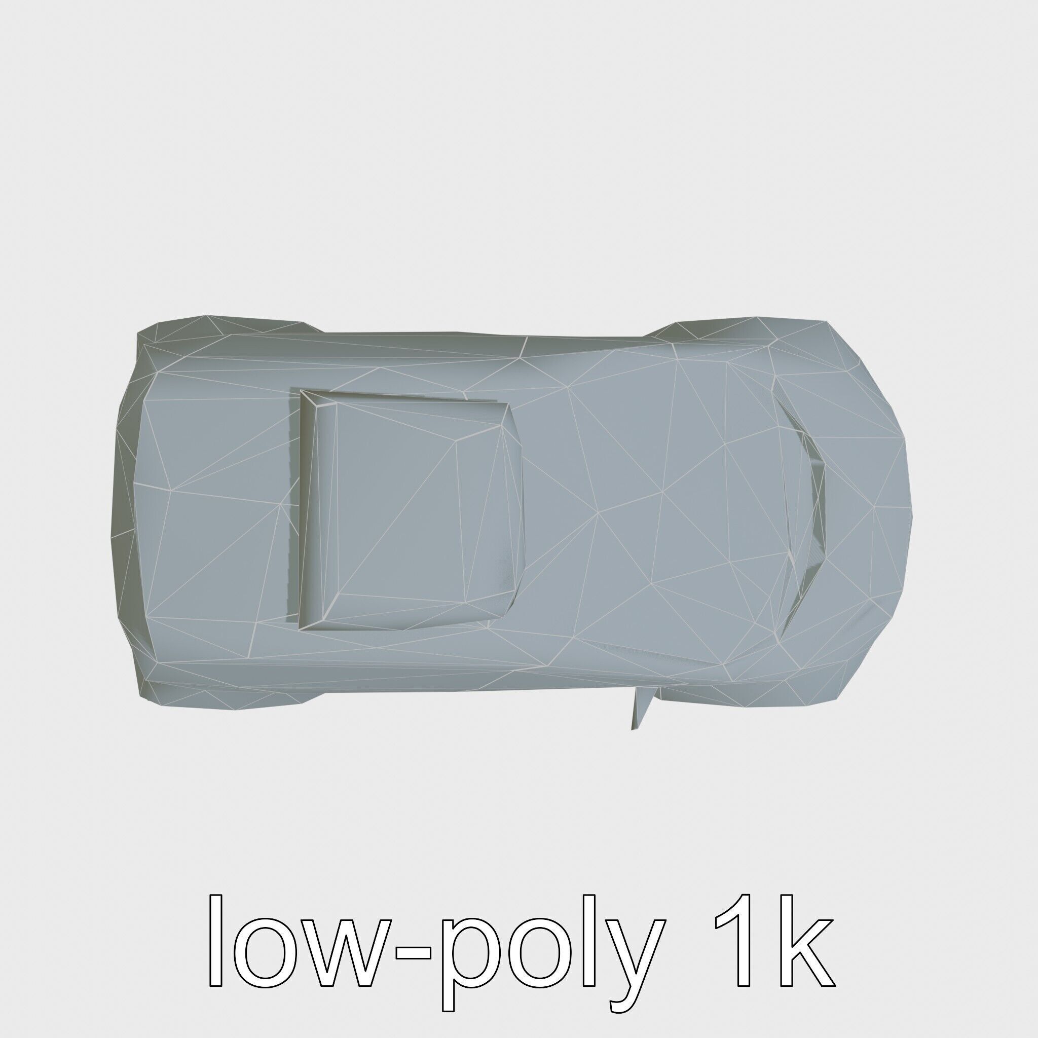 Futuristic Flying Concept Taxi Car Model Low-poly 3D model_17