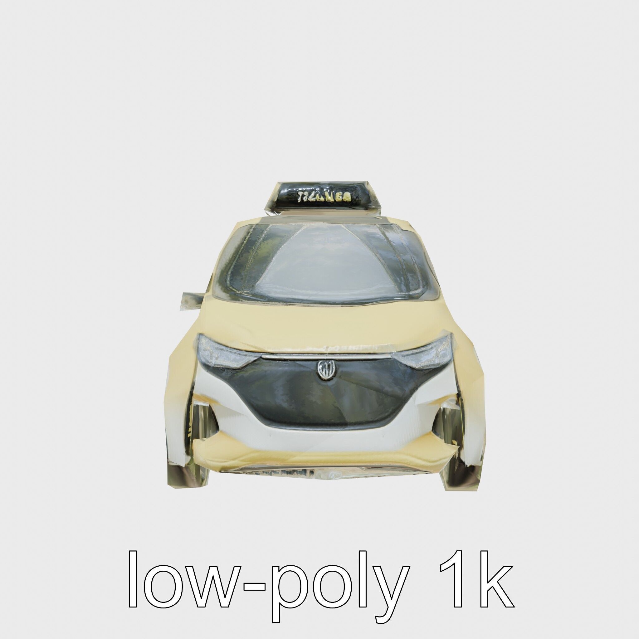 Futuristic Flying Concept Taxi Car Model Low-poly 3D model_18