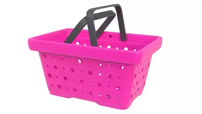 Shopping basket 23 3D model