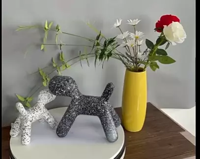 Dog Statue Resin Home Decoration Soft Craft Gift - 3D print 3D print model