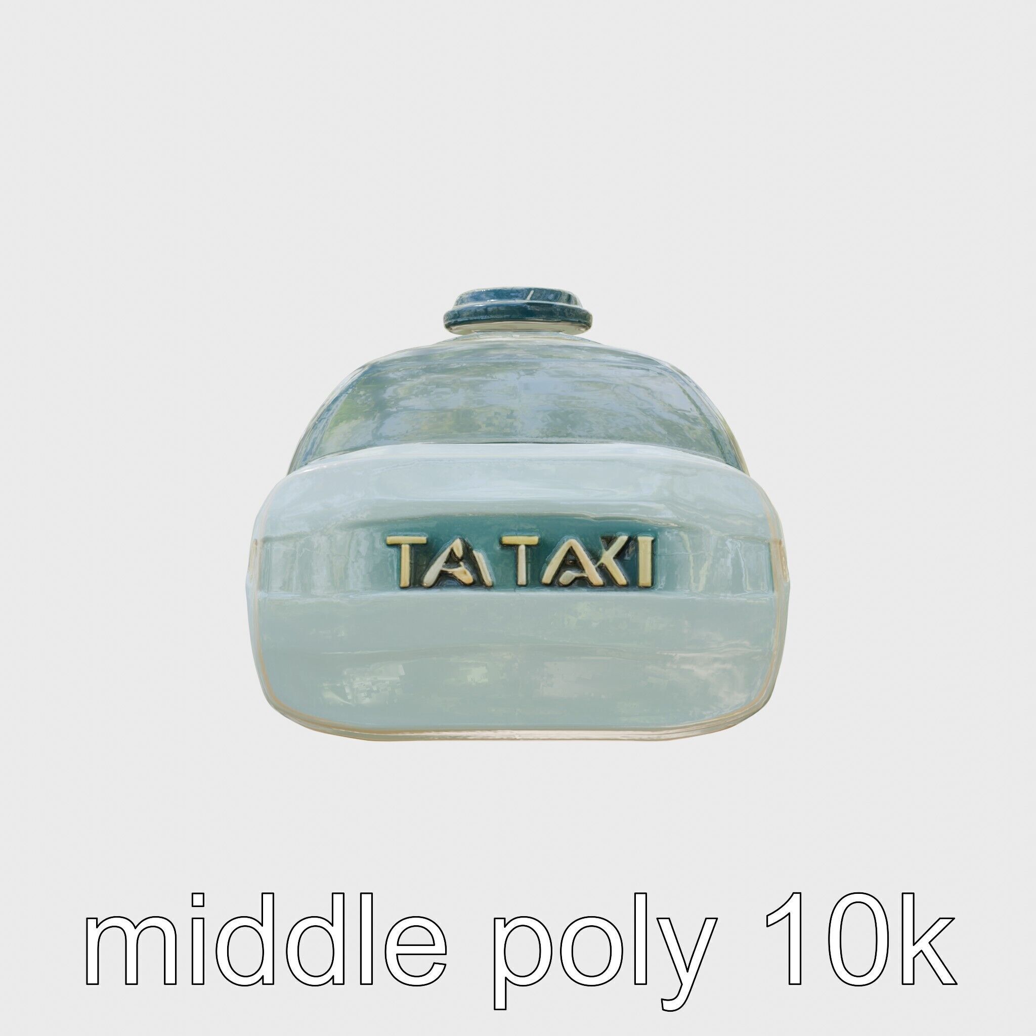 Futuristic Flying Taxi Concept Model Low-poly 3D model_15