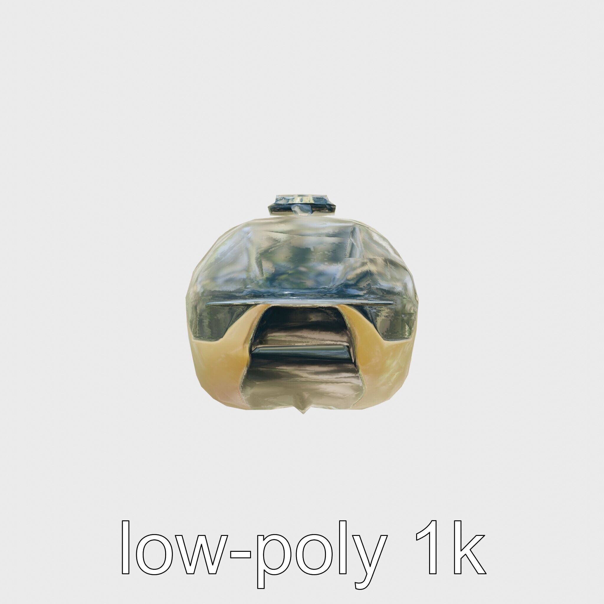 Futuristic Flying Taxi Concept Model Low-poly 3D model_18