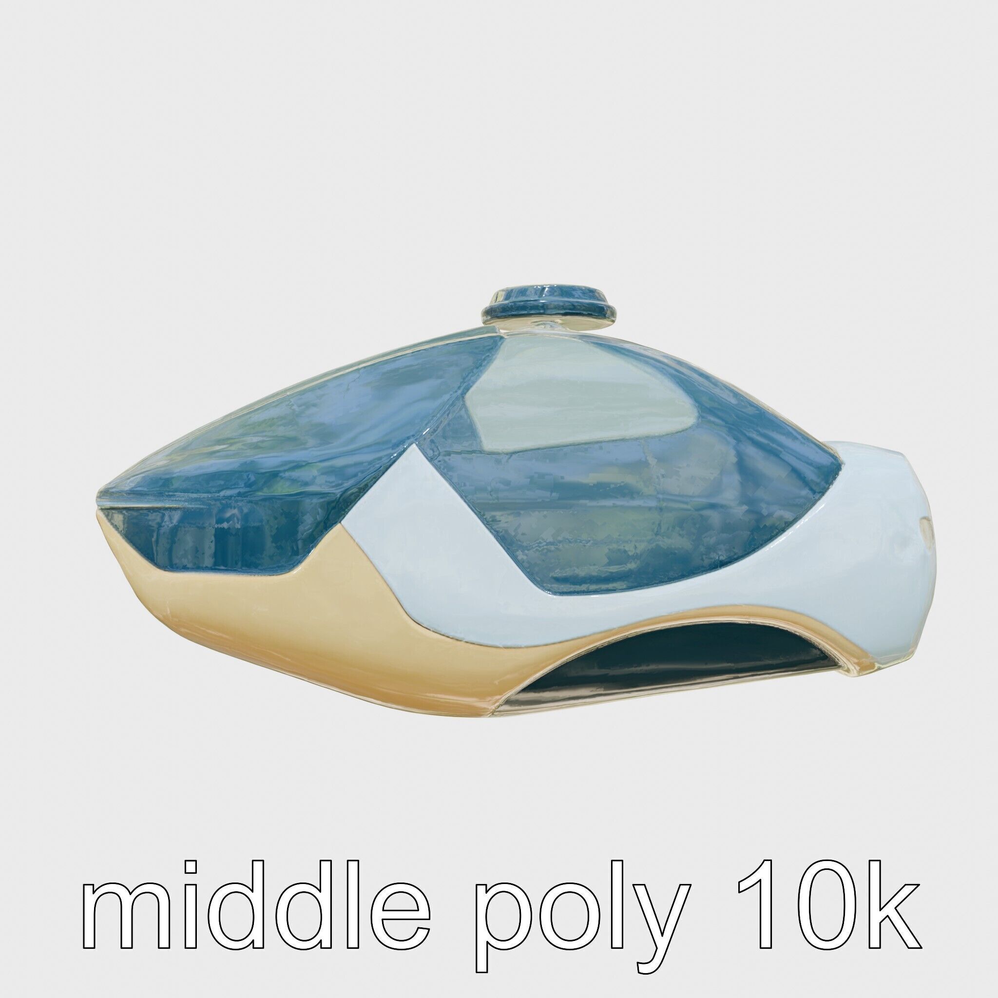 Futuristic Flying Taxi Concept Model Low-poly 3D model_2