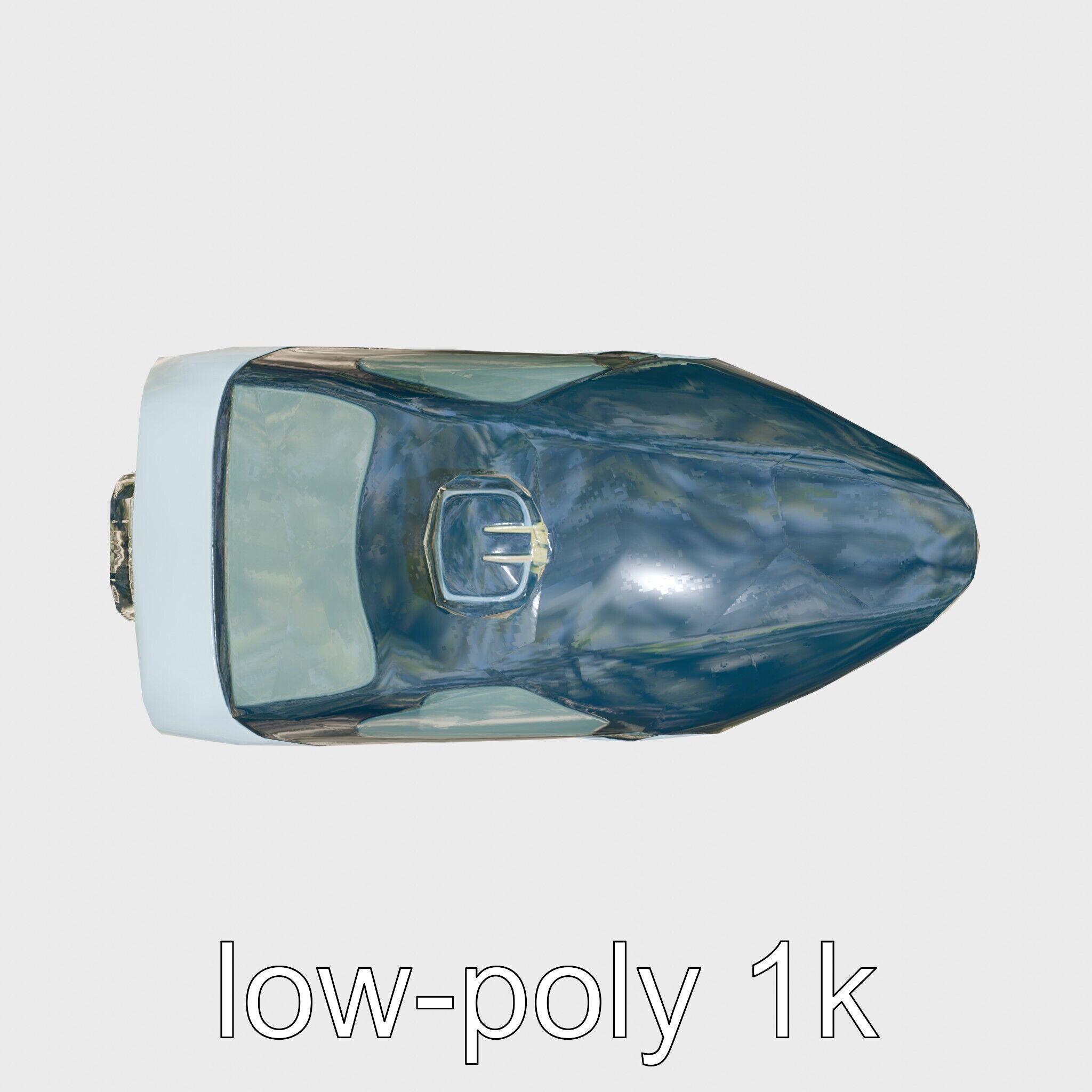 Futuristic Flying Taxi Concept Model Low-poly 3D model_22