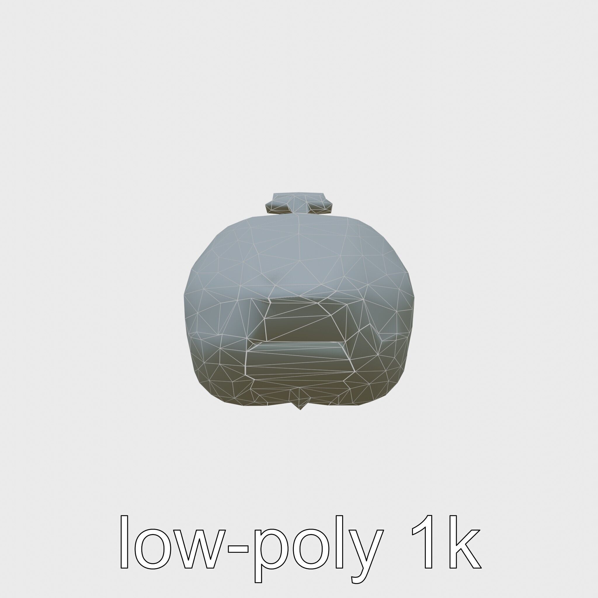 Futuristic Flying Taxi Concept Model Low-poly 3D model_24