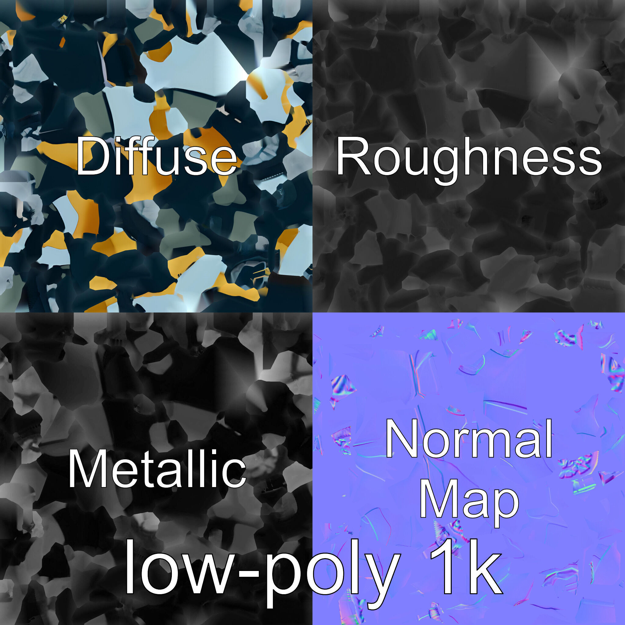 Futuristic Flying Taxi Concept Model Low-poly 3D model_1