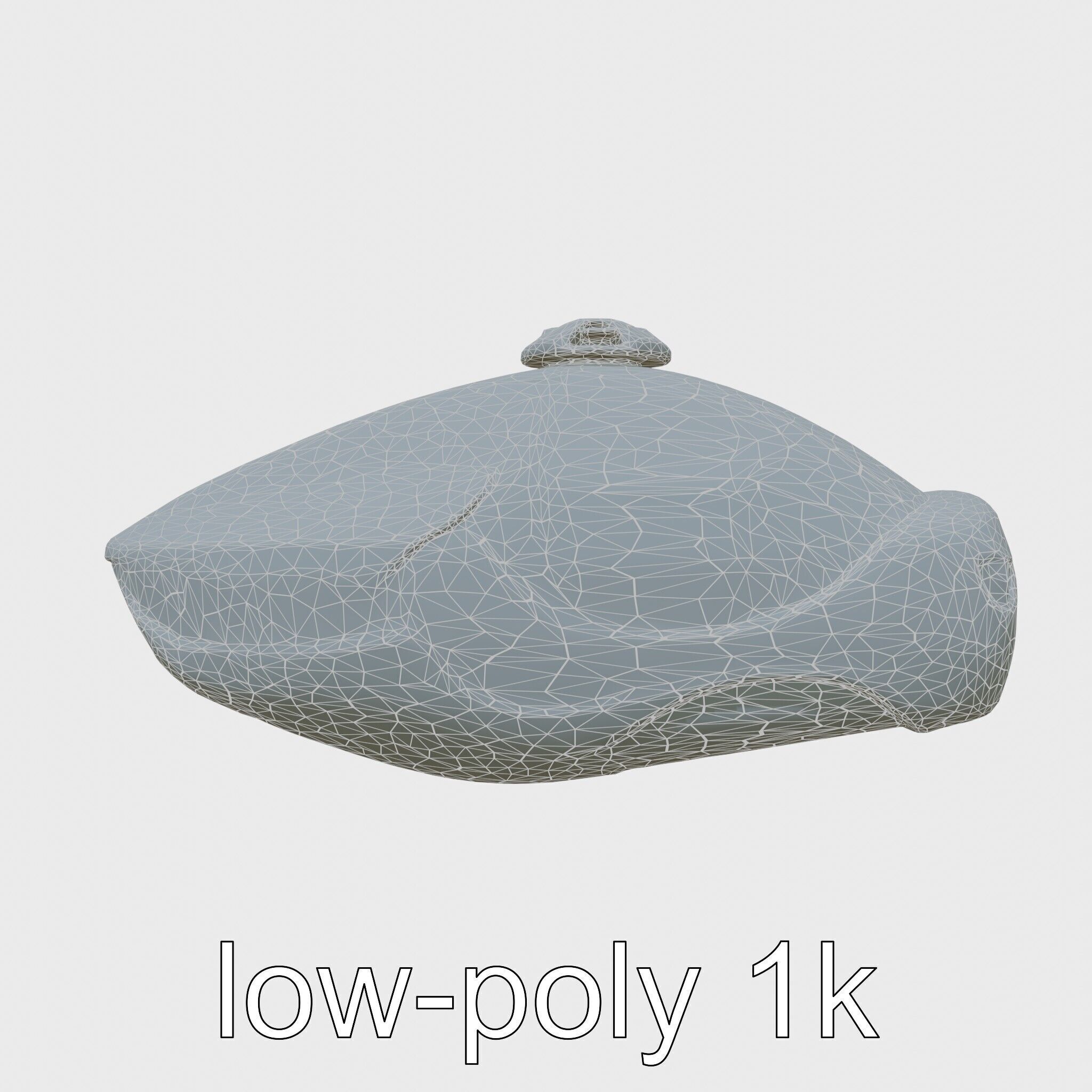 Futuristic Flying Taxi Concept Model Low-poly 3D model_20