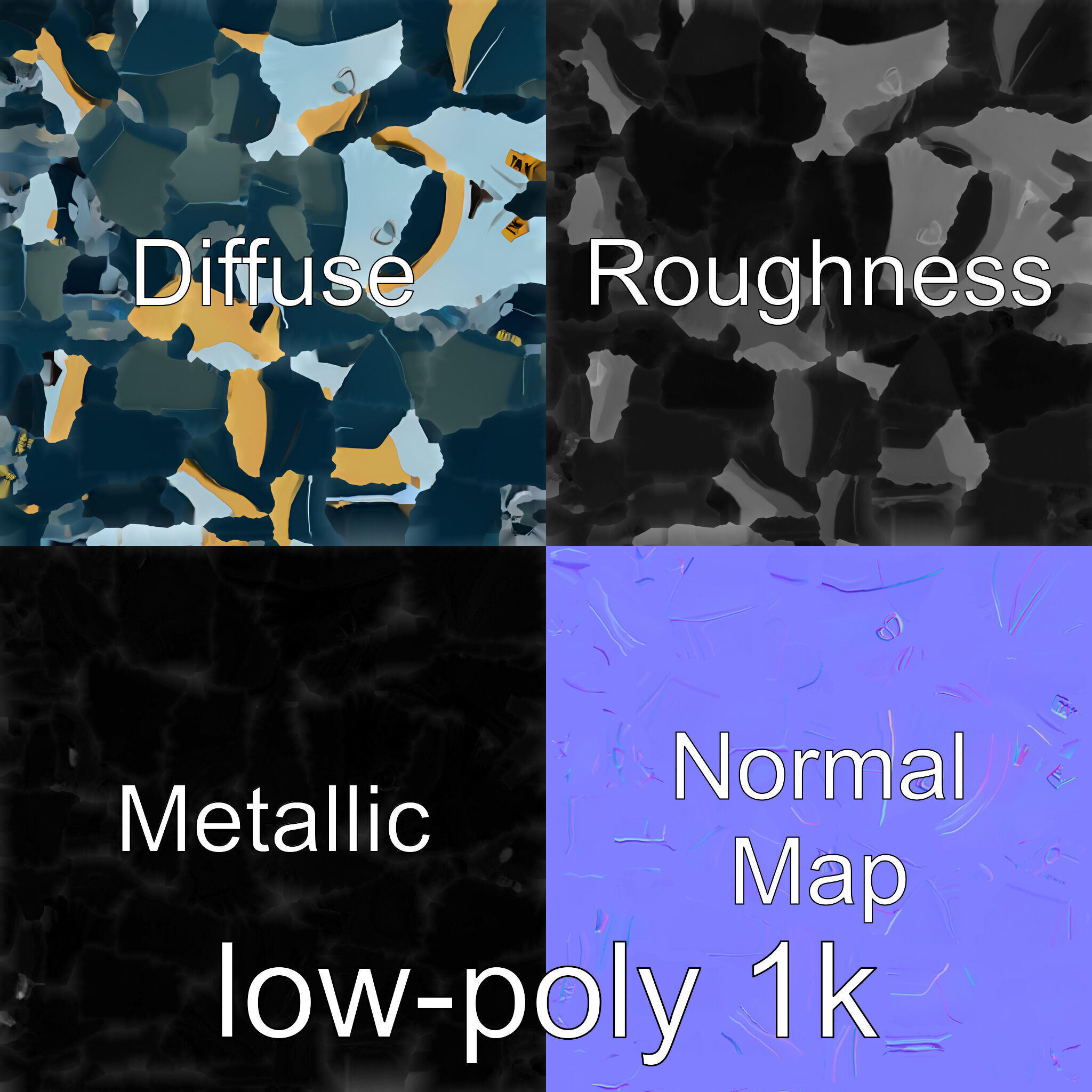 Futuristic Flying Taxi Concept Model Low-poly 3D model_30