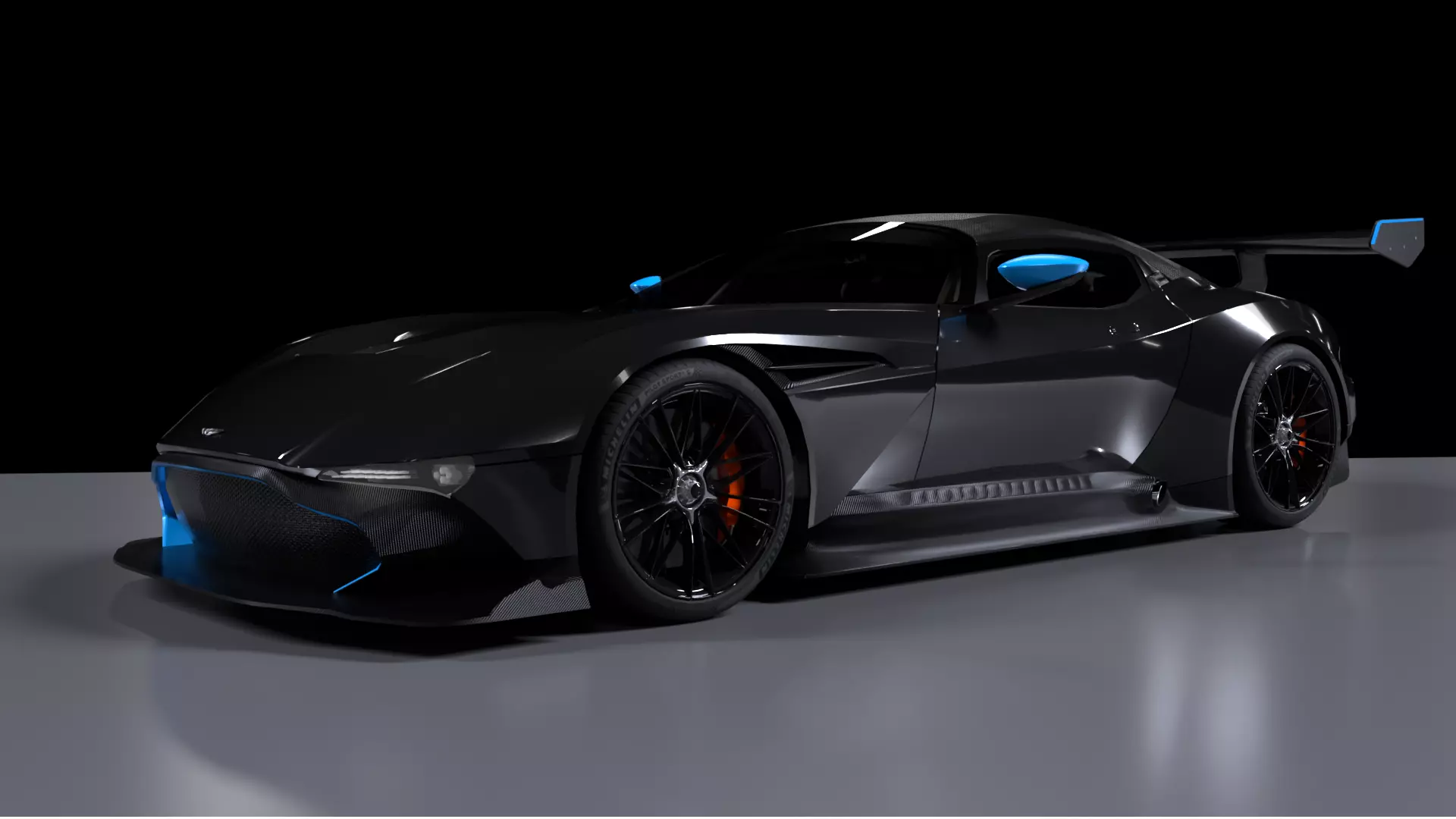 Aston Martin Vulcan 3D model_0