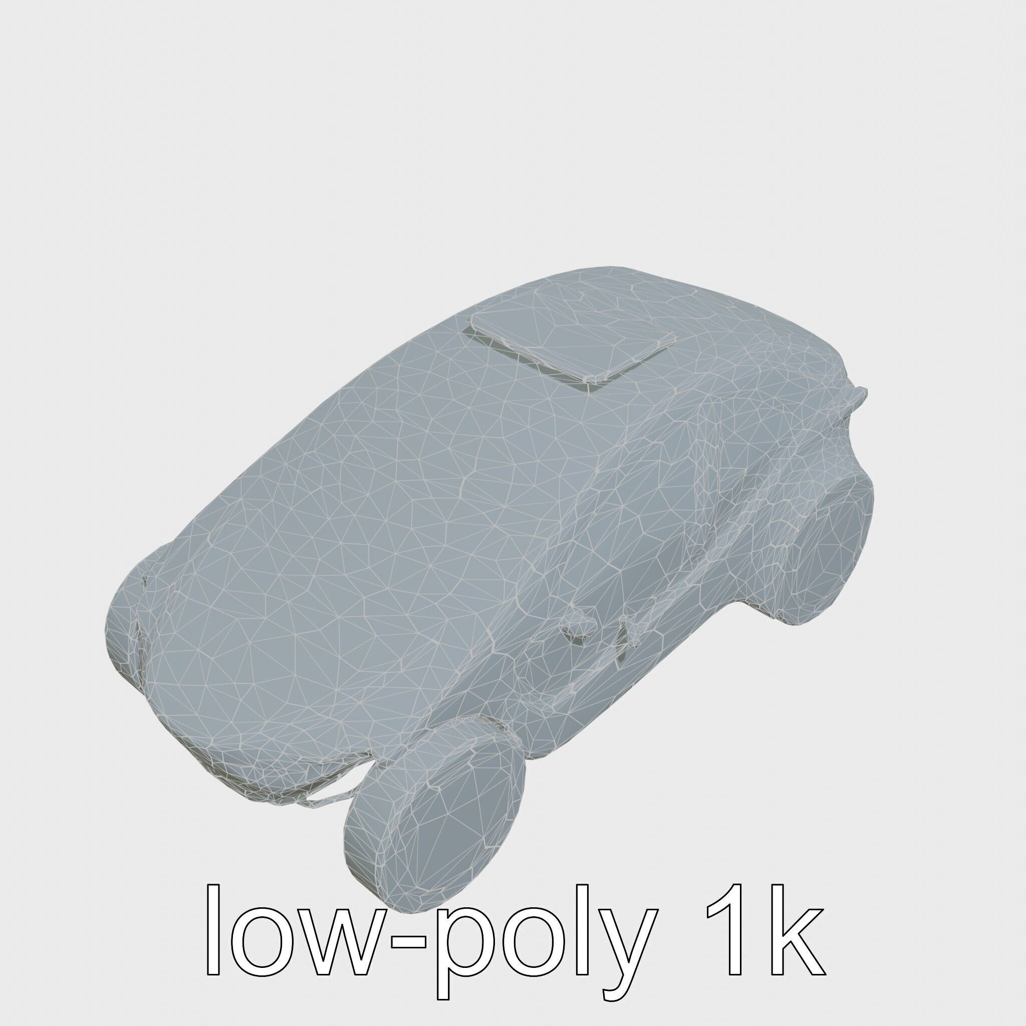 Futuristic Flying Taxi Concept Car Model Low-poly 3D model_27