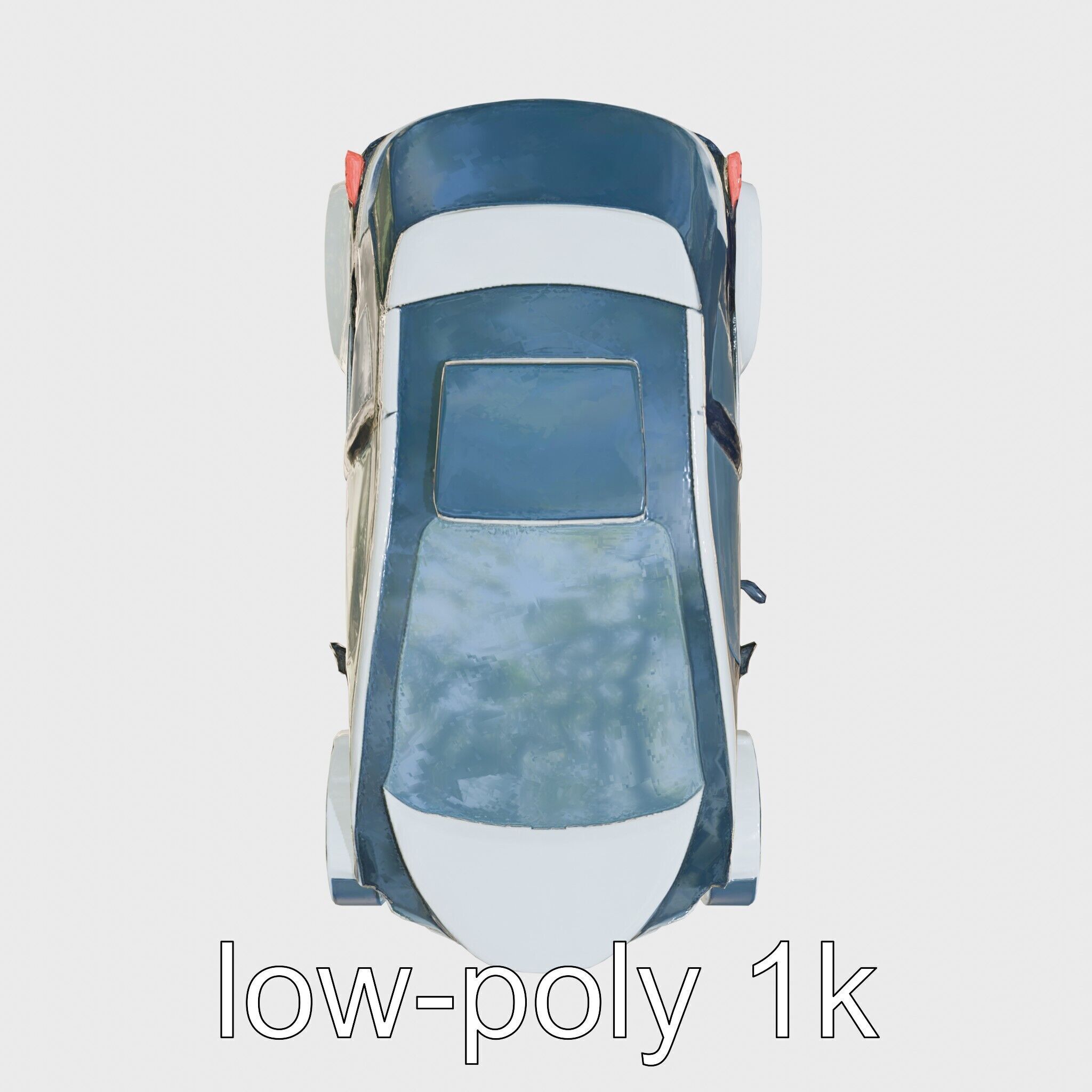 Futuristic Flying Taxi Concept Car Model Low-poly 3D model_21